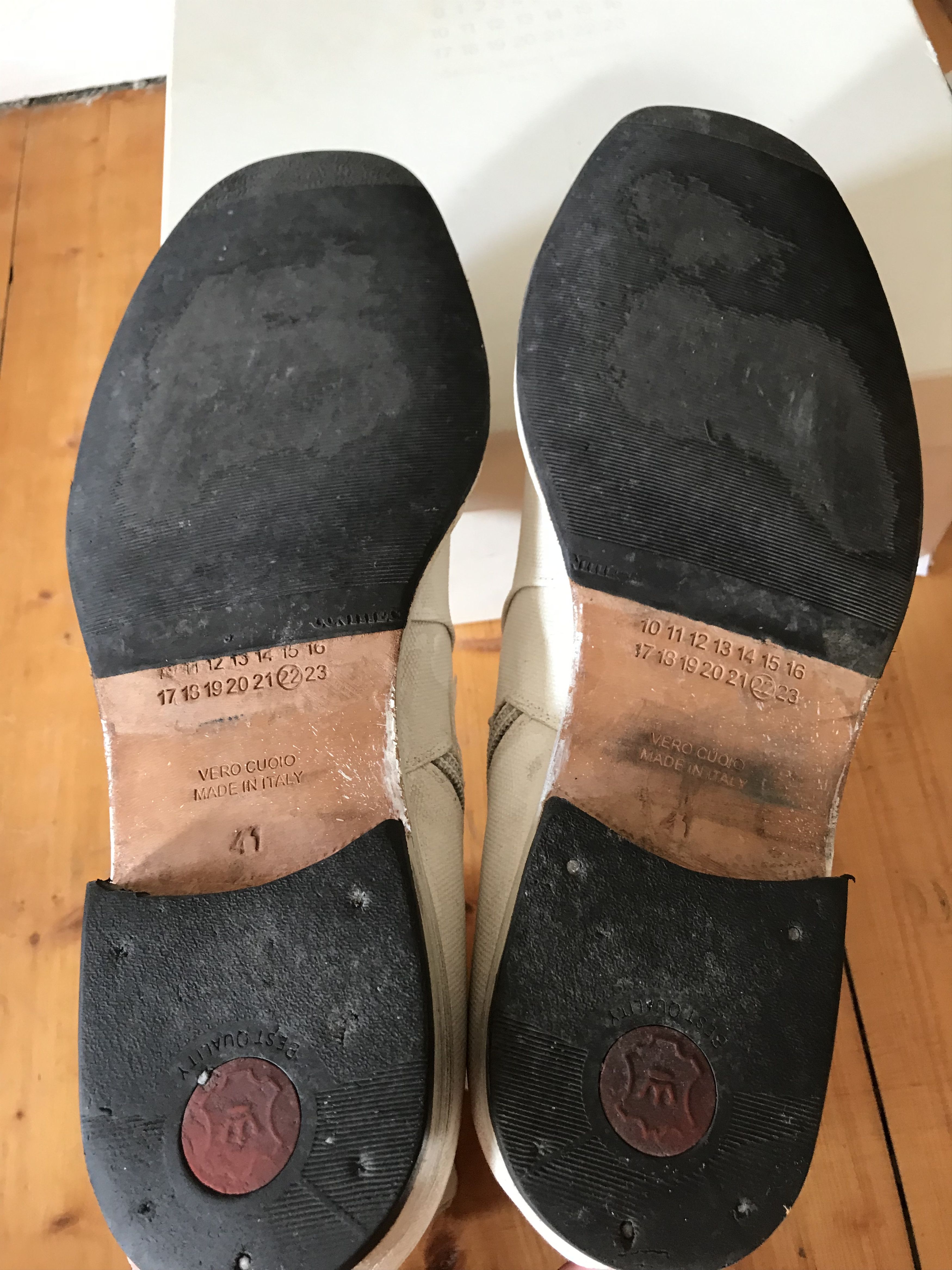 Maison Margiela SS07 Martin Margiela 22 white painted canvas boots Size US 8.5 / EU 41-42 - 9 Thumbnail