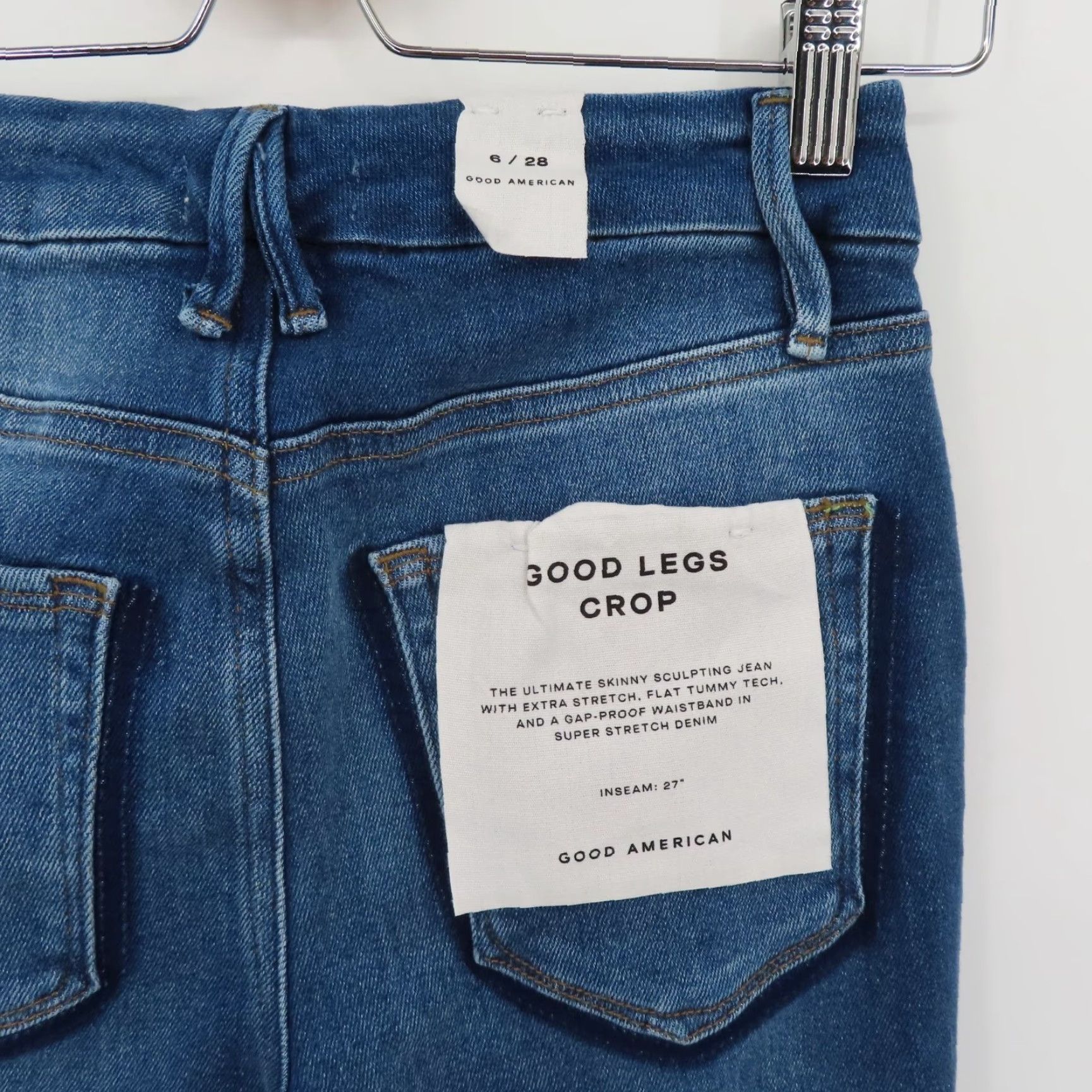 Good American Good American Jeans Womens 6 28 Good Legs Crop Denim Skinny NEW No Tag Blue Cotton Denim 5-Pocket Stretch-Regular Size 28" / US 6 / IT 42 - 7 Thumbnail