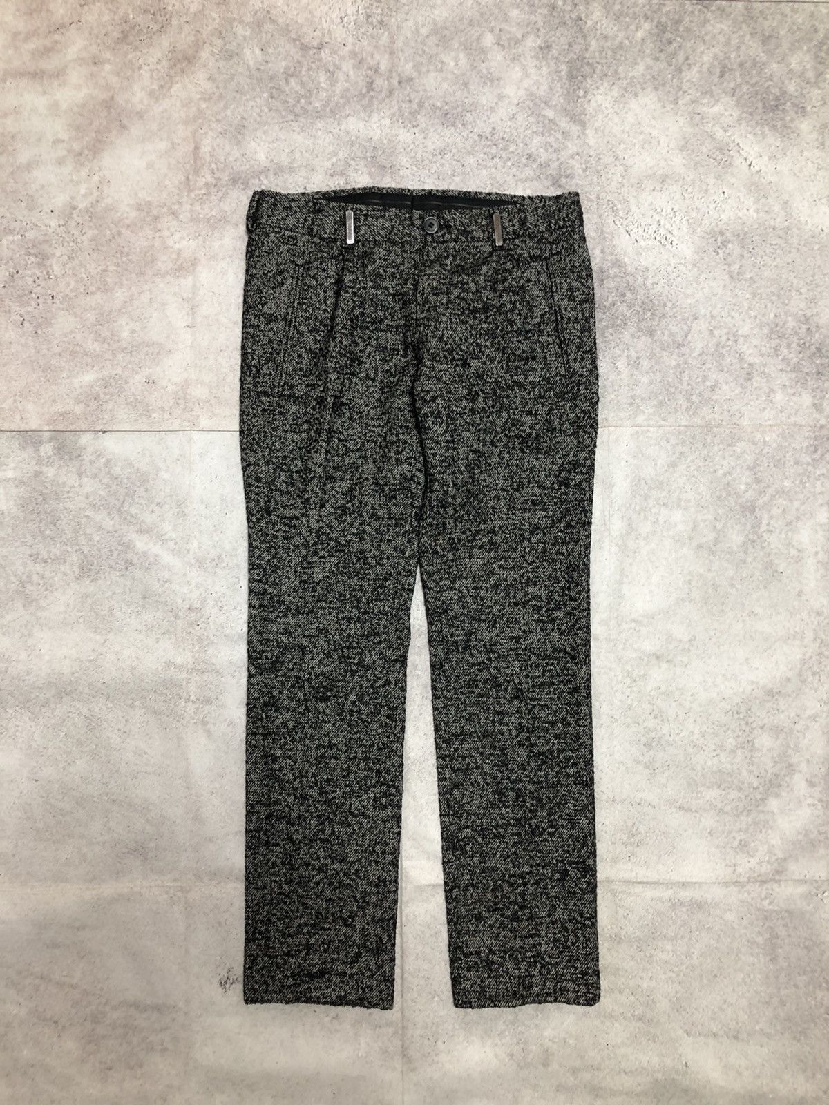 image of Vintage Gucci Wool / Nylon Trousers in Black, Men's (Size 30)