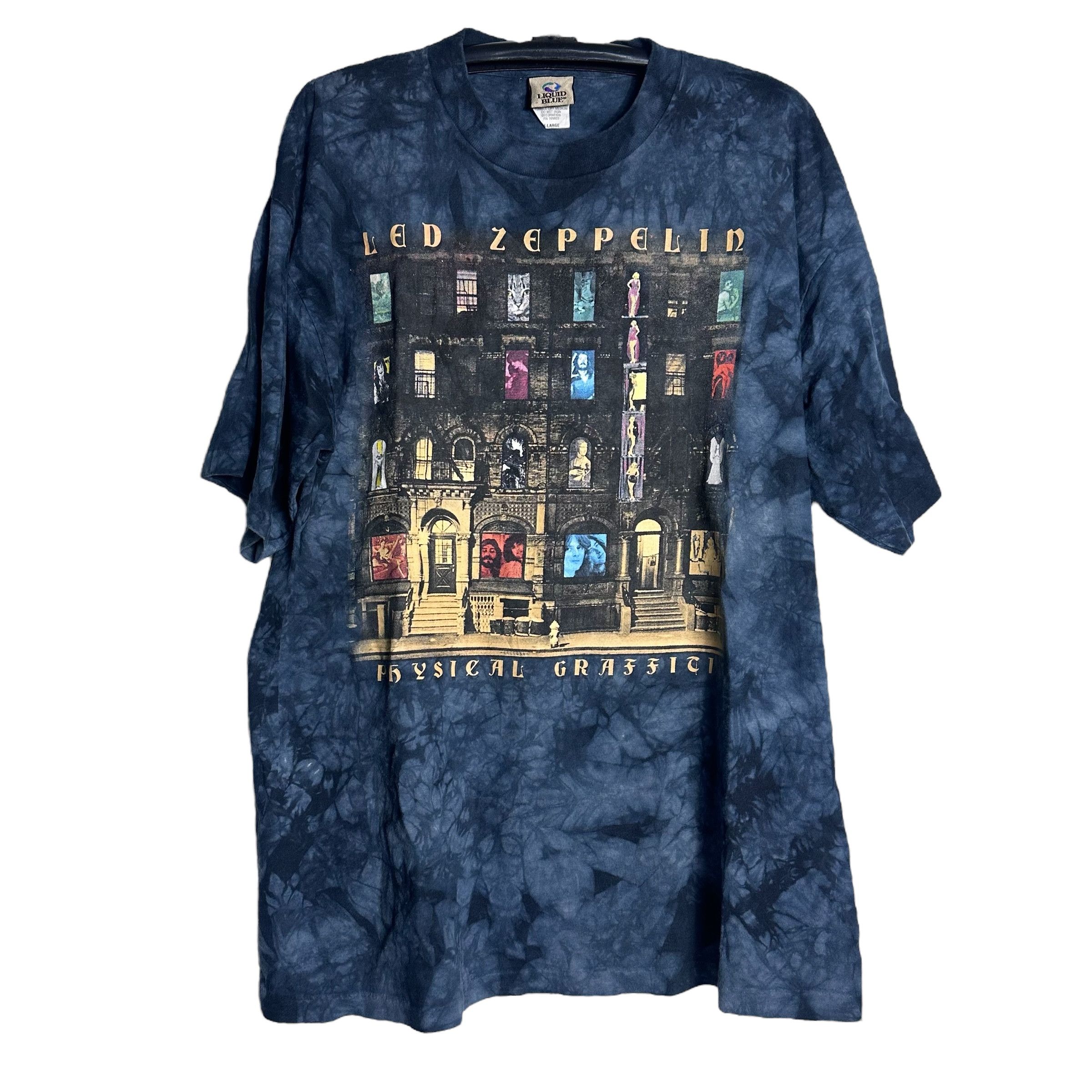 Liquid Blue 🔥RARE🔥Vintage Liquid Blue x Led Zeppelin Tie Dye T-shirt Size US XXL / EU 58 / 5 - 1 Thumbnail