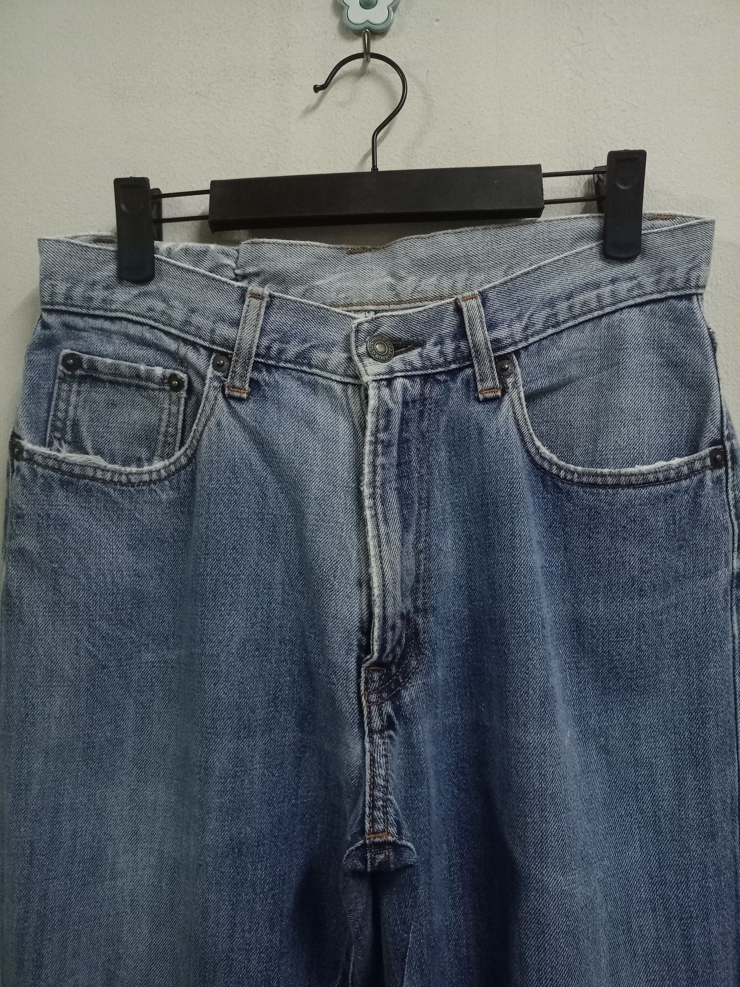 Japanese Brand Vintage Japanese Brand Blue Wash Loose Style Jeans Size US 29 - 4 Thumbnail
