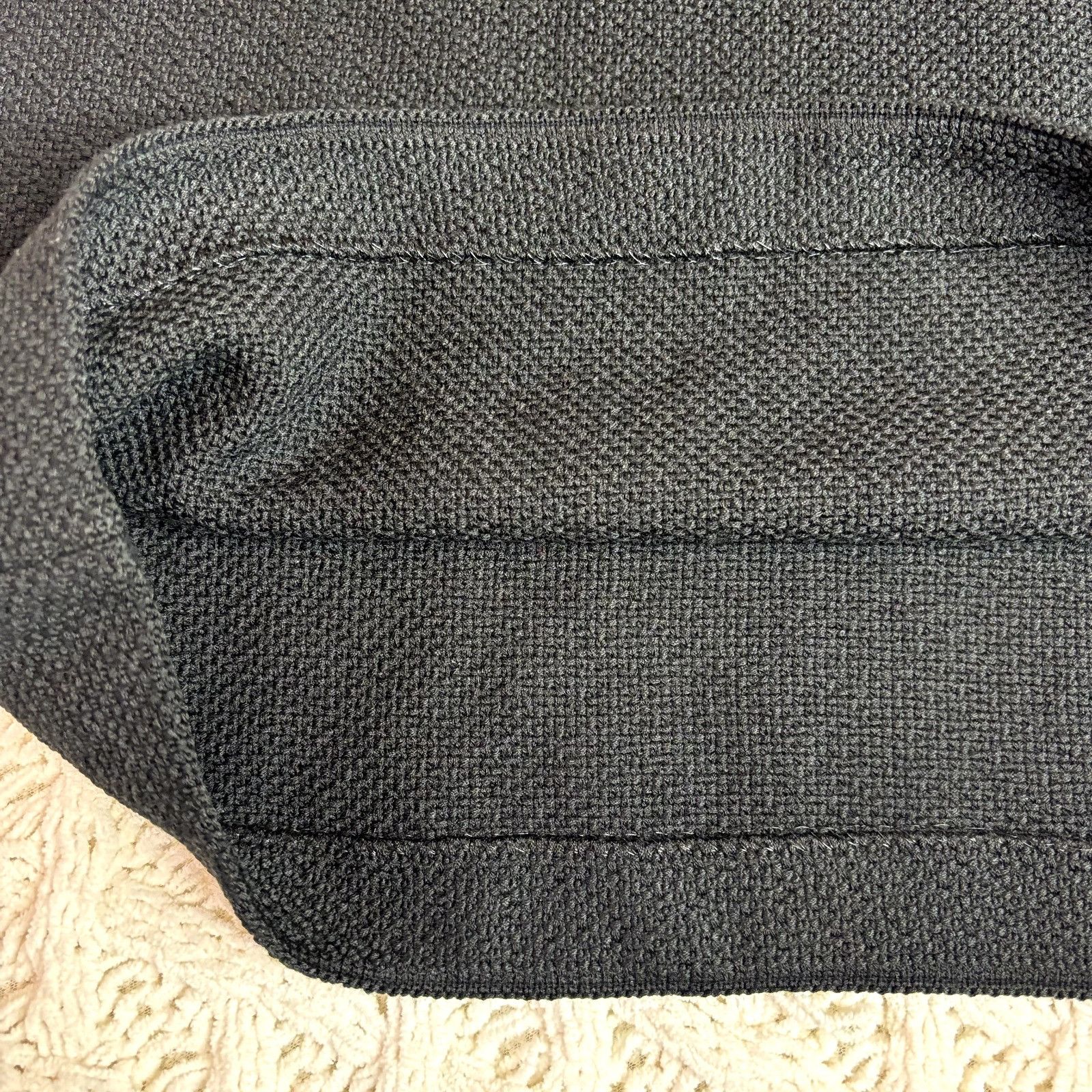 St. John St. John $795 Caviar Women's Textured Wool Blend Pencil Skir Size 34" / US 12 / IT 48 - 6 Thumbnail