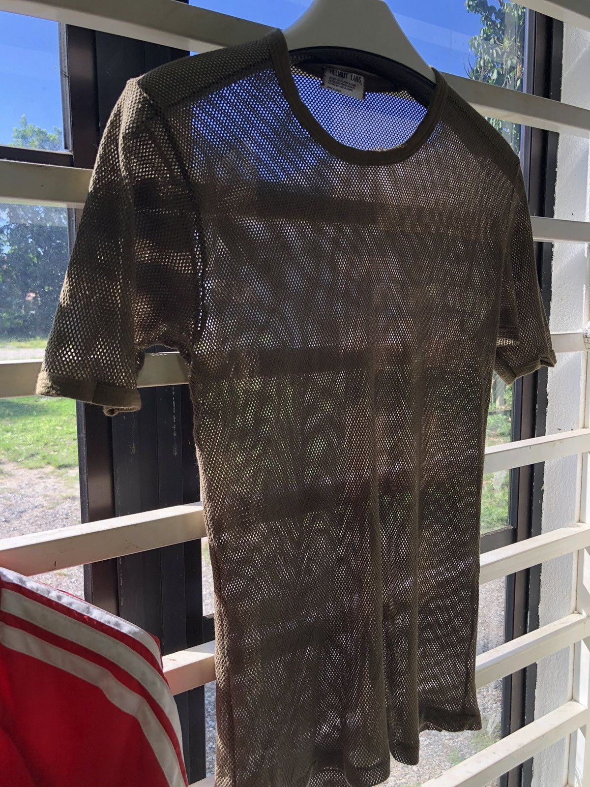Helmut Lang × Vintage Vintage Helmut Lang mesh stretchy Tshirt Size US M / EU 48-50 / 2 - 12 Thumbnail