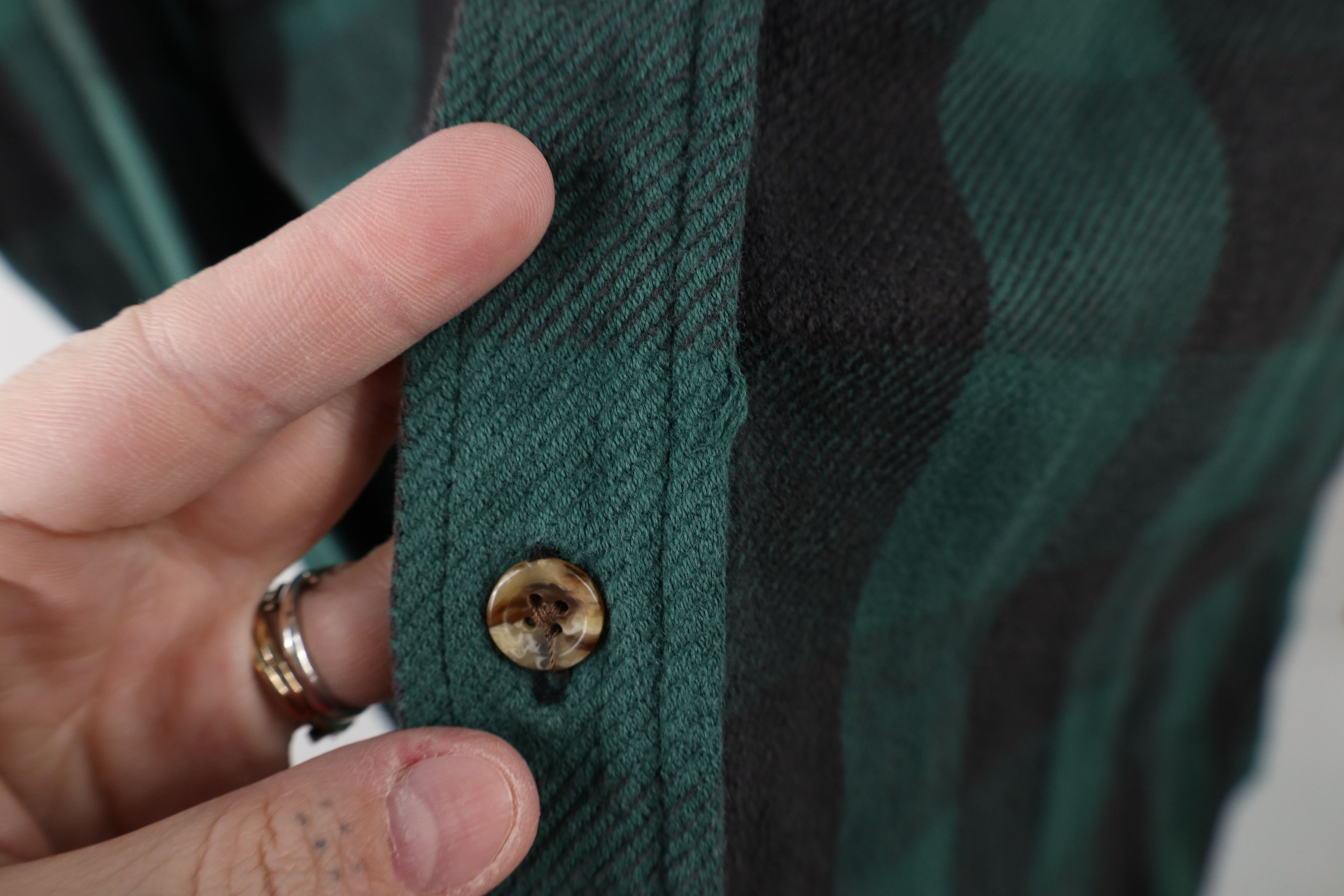 Vintage Vintage 90s Streetwear Heavyweight Button Shirt Plaid Size US XXL / EU 58 / 5 - 4 Thumbnail