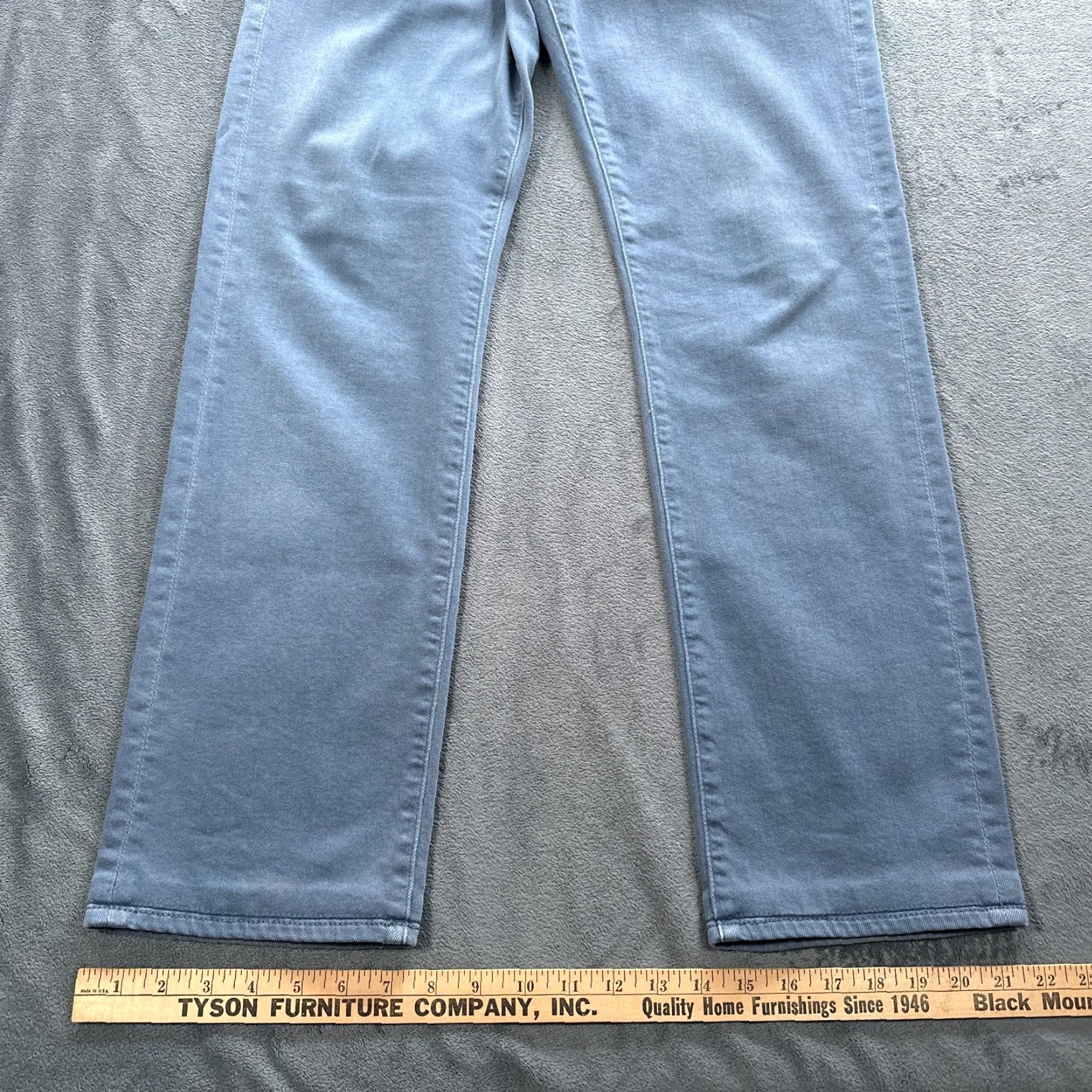 7 For All Mankind 7 For All Mankind Jeans Mens 32x28 Gray Denim Slimmy Straight Leg Size US 31 - 3 Thumbnail