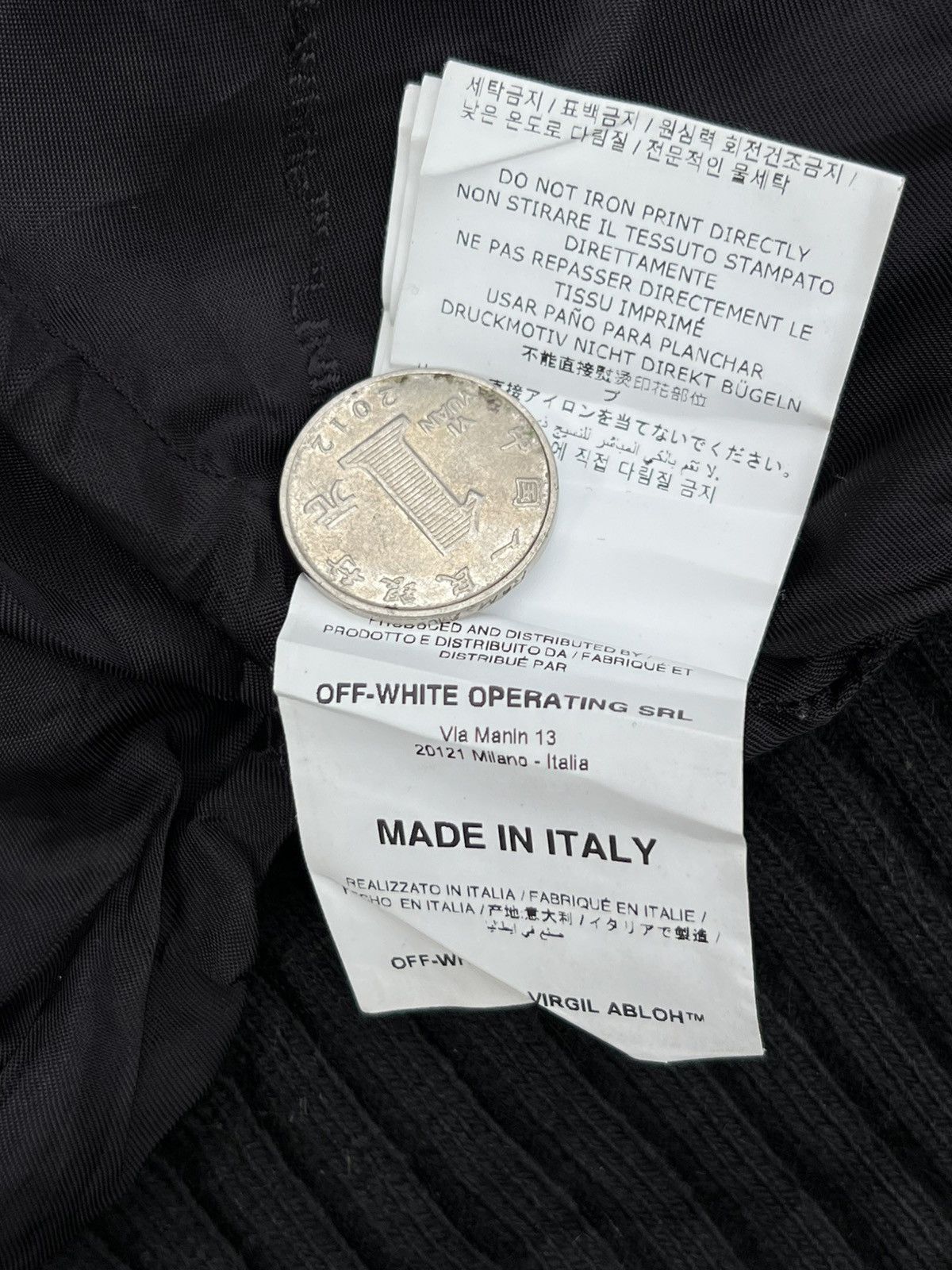 Off-White Off-White c/o Virgil FW20 (Black) Wool VarsityJacket- Large Size US M / EU 48-50 / 2 - 21 Thumbnail