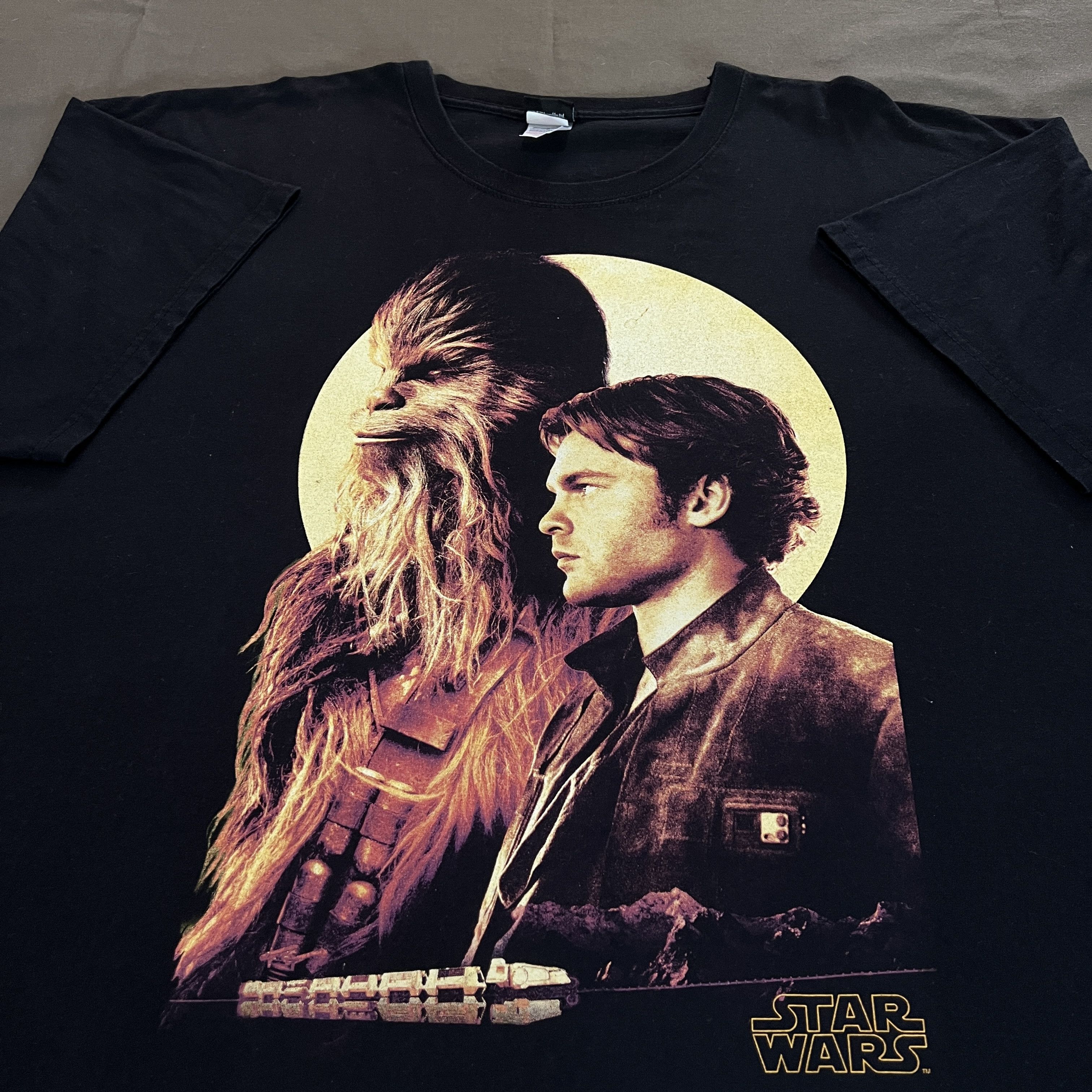 Sci-Fi Fantasy × Star Wars Star Wars Han Solo Chewbacca Promo Tee 3XL Oversized Size US XXL / EU 58 / 5 - 1 Thumbnail