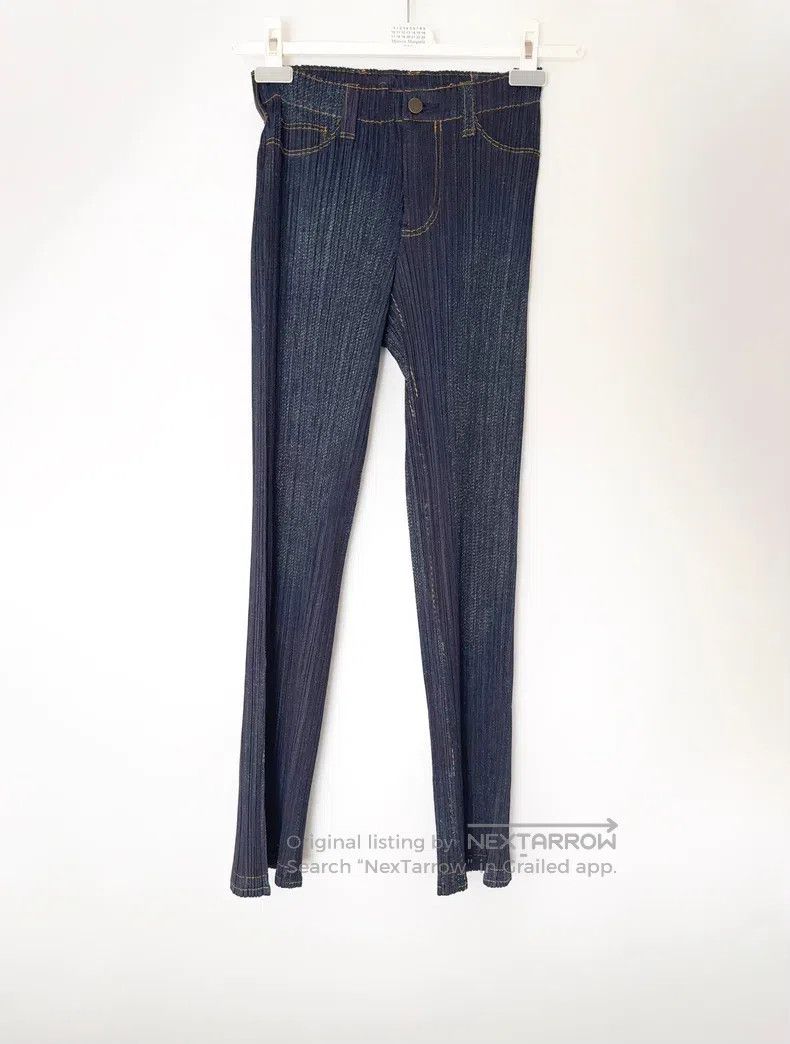 Issey Miyake Issey Miyake size:1 Pleated Series Blue Jeans Size 22" - 1 Thumbnail