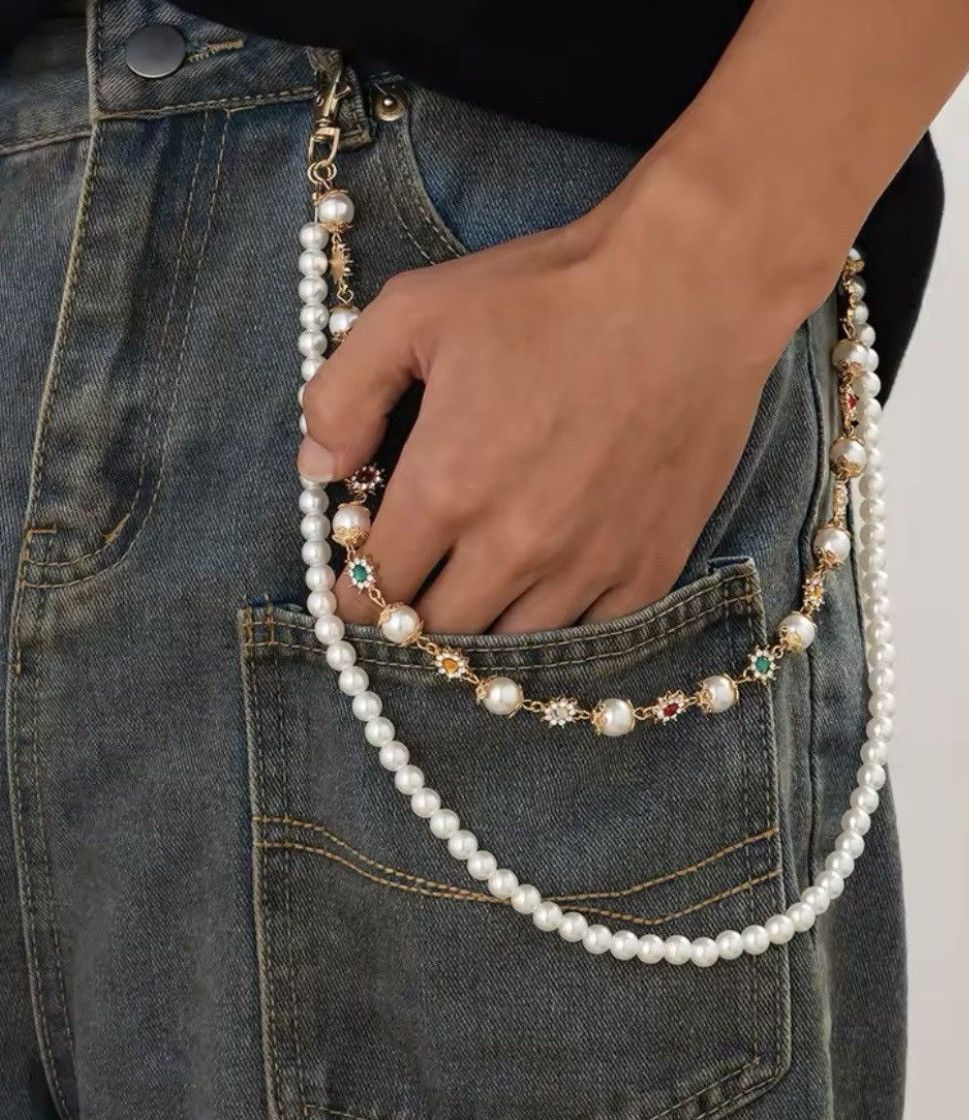 Other Exquisite Imitation Pearl Keychain Wallet Belt Chain Size ONE SIZE - 1 Thumbnail