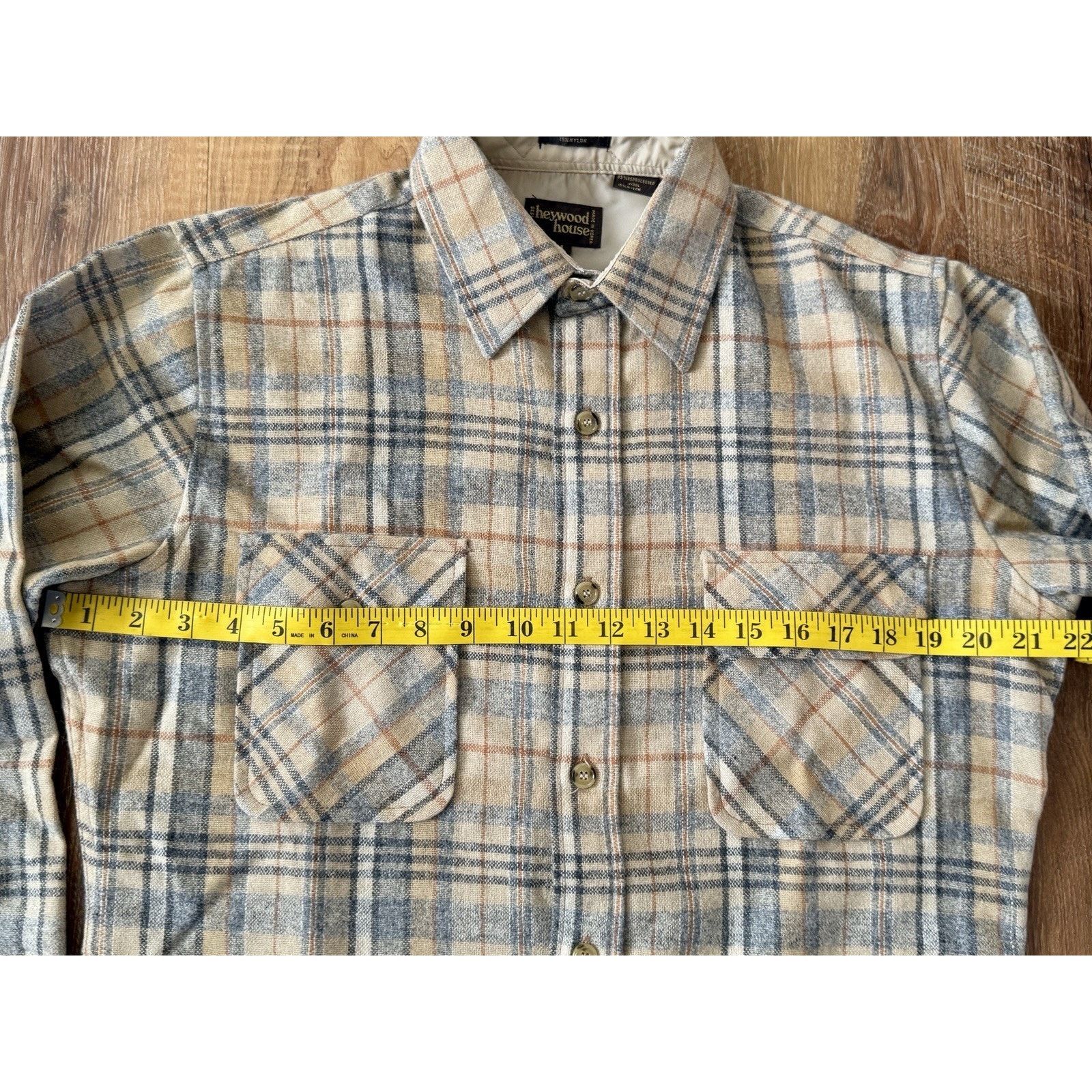 Other VTG Heywood House 85% Wool Plaid Mens Shirt Cabin Core Shirt Size US M / EU 48-50 / 2 - 6 Thumbnail