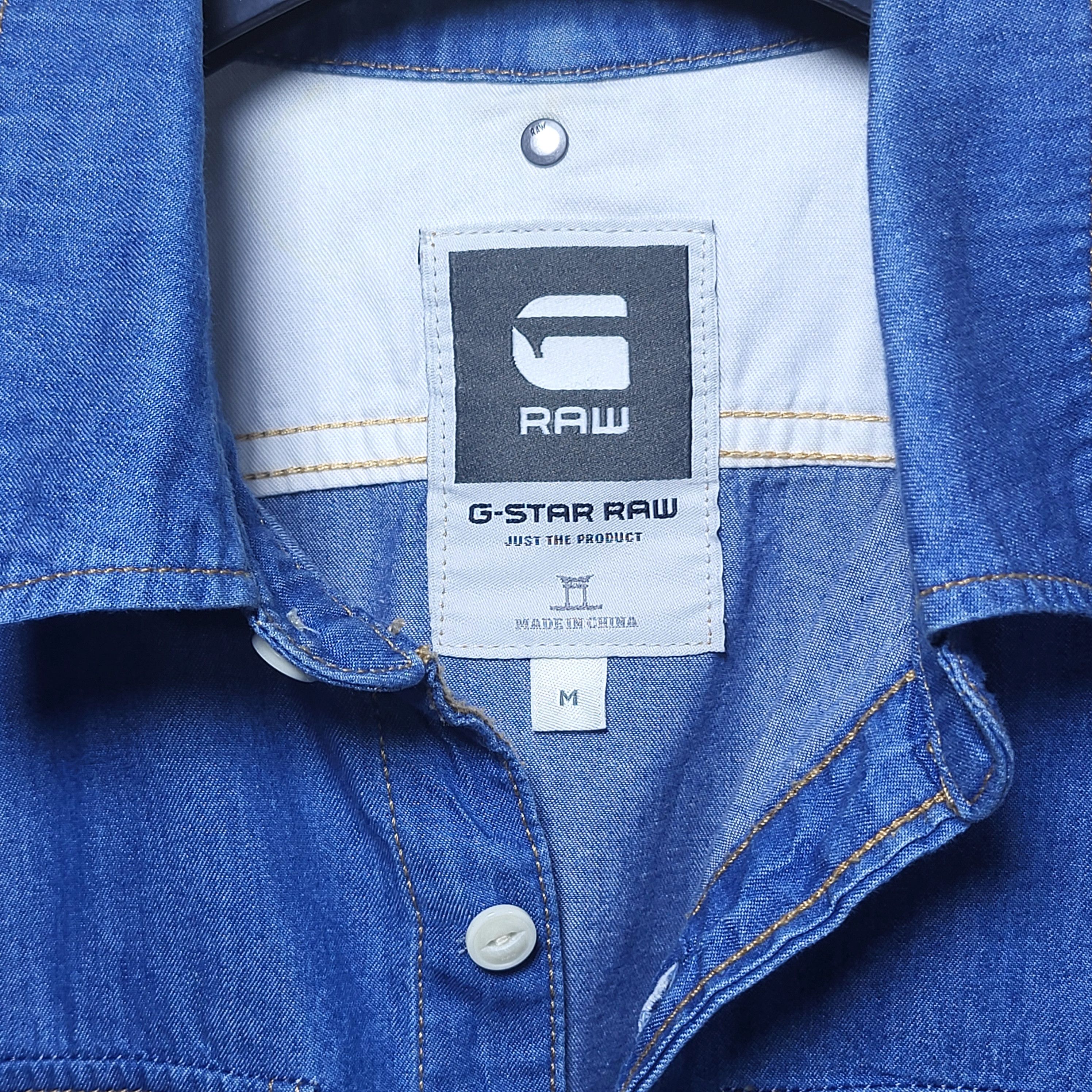 G-Star G-STAR RAW Denim Button-Up Shirt size M Size US M / EU 48-50 / 2 - 3 Thumbnail