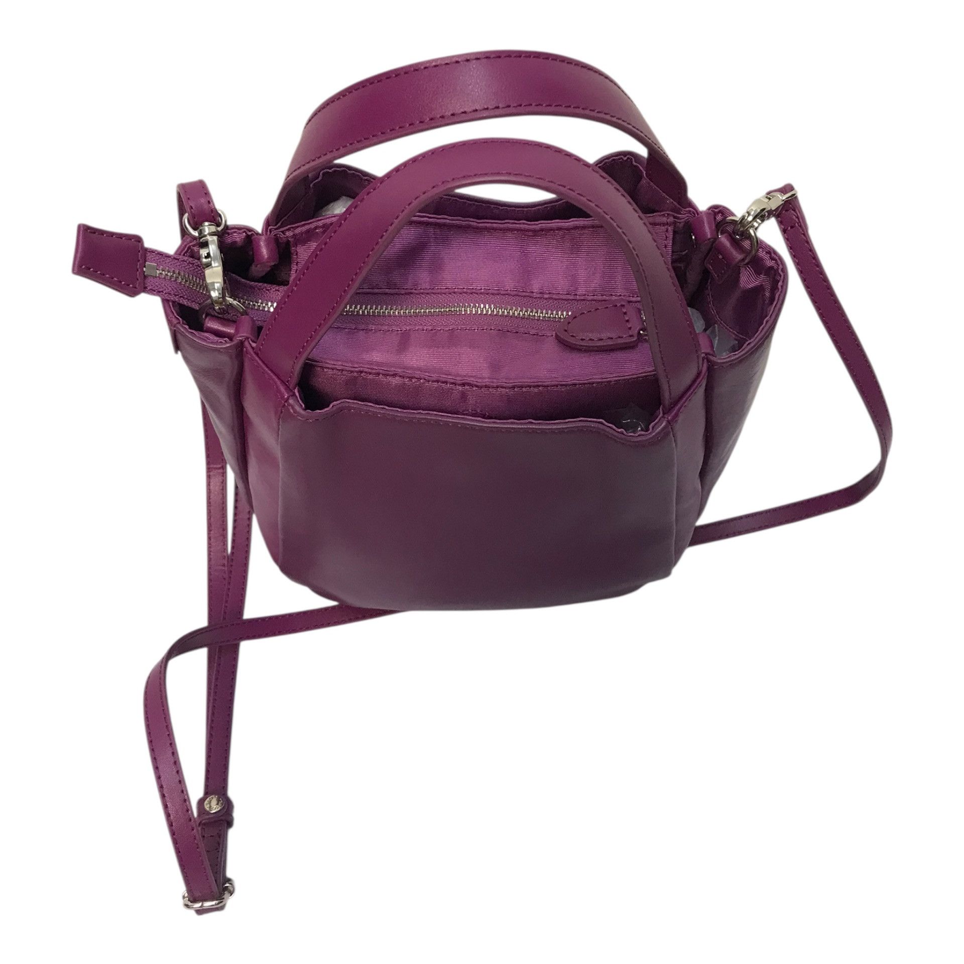 Yohji Yamamoto Yohij Yamamoto Y’Saccs Purple Leather Sling Bag Size ONE SIZE - 7 Thumbnail