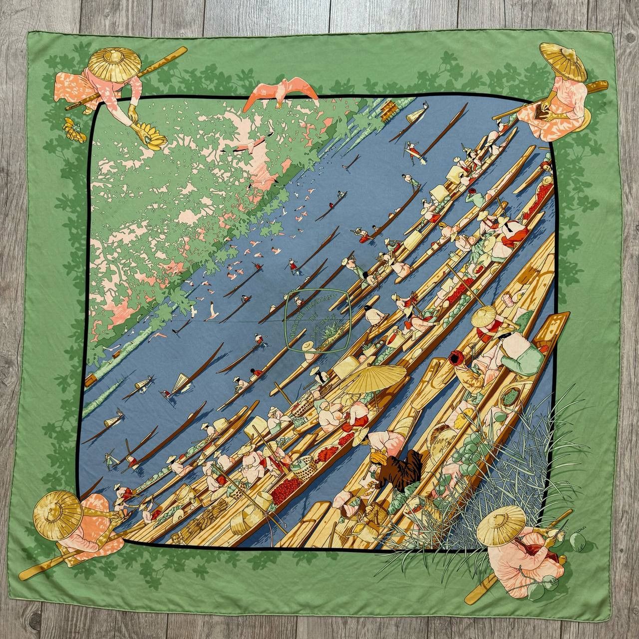Hermes Hermes "Marche Flottant du Lac Inle" by D. Rybaltchenko Size ONE SIZE - 1 Thumbnail