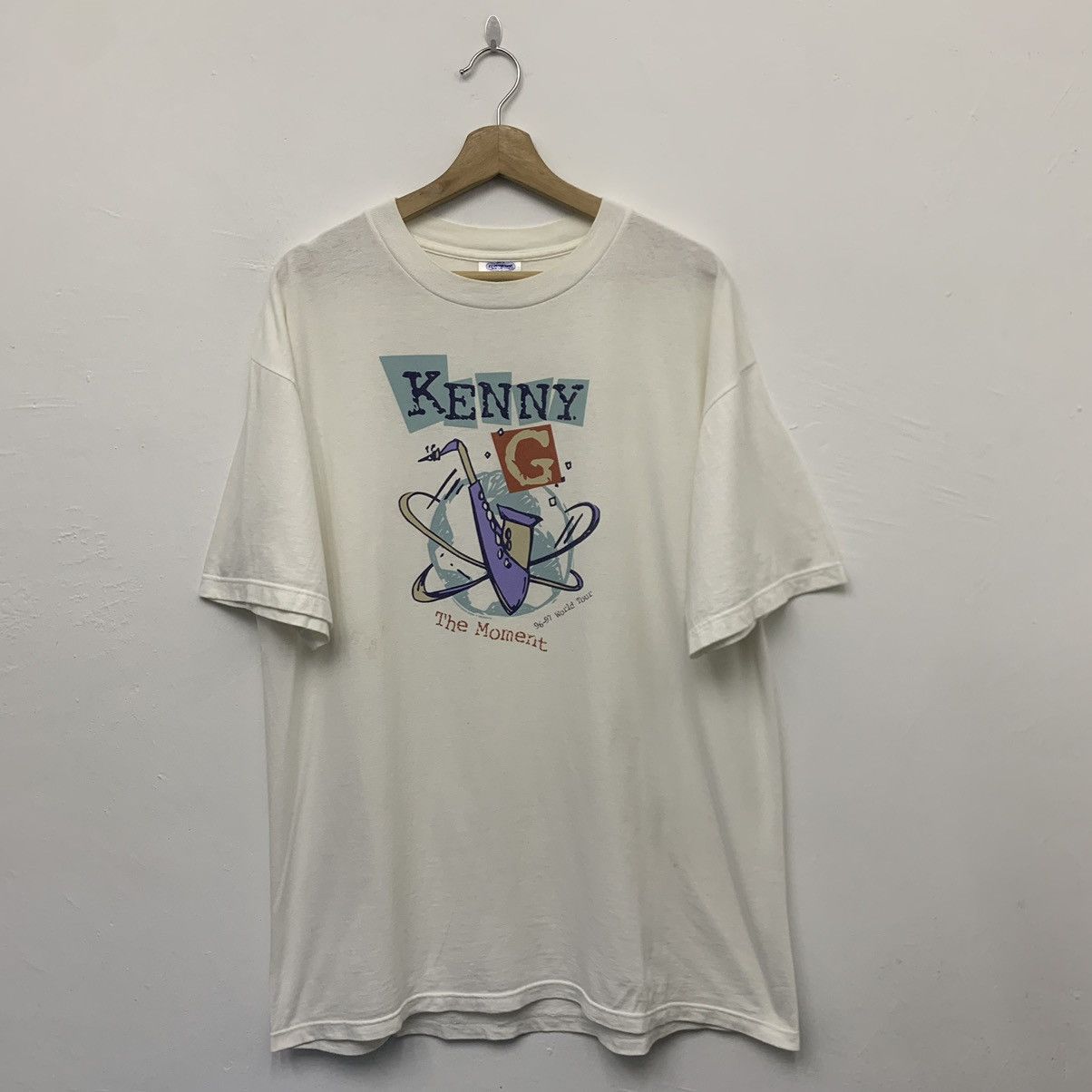Band Tees Vintage 90s Kenny G ‘The Moment’ world tour Size US XL / EU 56 / 4 - 1 Thumbnail