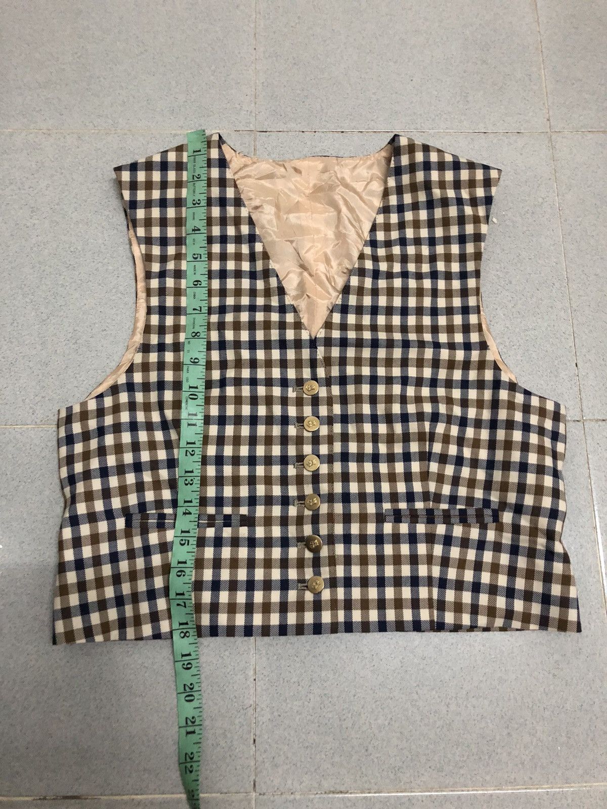 Aquascutum × Vintage Vintage Aquascutum Plaid Vest Size US M / EU 48-50 / 2 - 7 Thumbnail