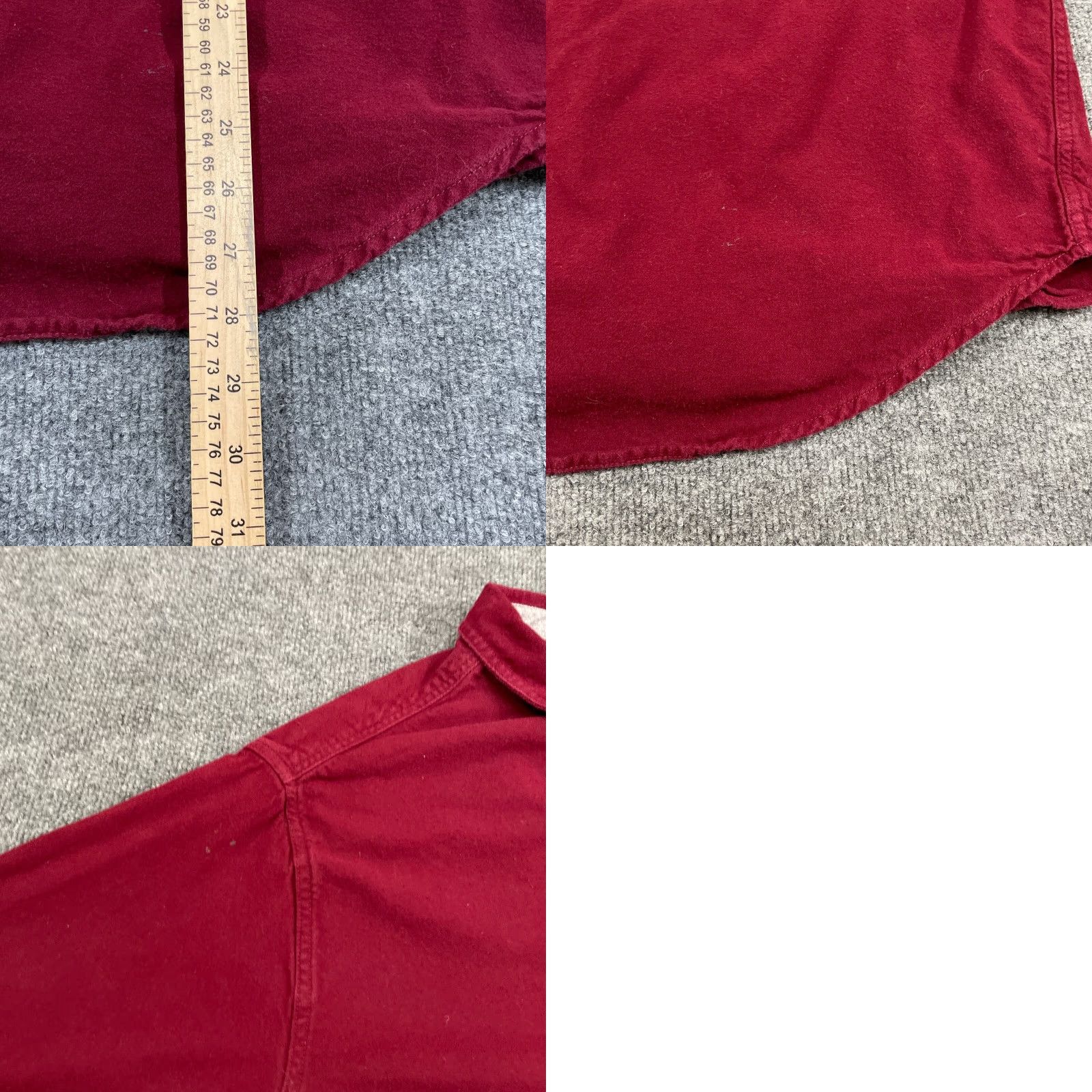 Eddie Bauer Eddie Bauer Shirt Adult XL Red Flannel Button-Up Maroon Casual Outdoors Mens Size US XL / EU 56 / 4 - 8 Thumbnail