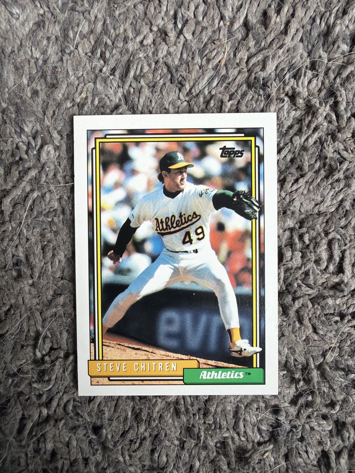 MLB 1992 Topps #379 Steve Chitren Card Size ONE SIZE - 1 Thumbnail