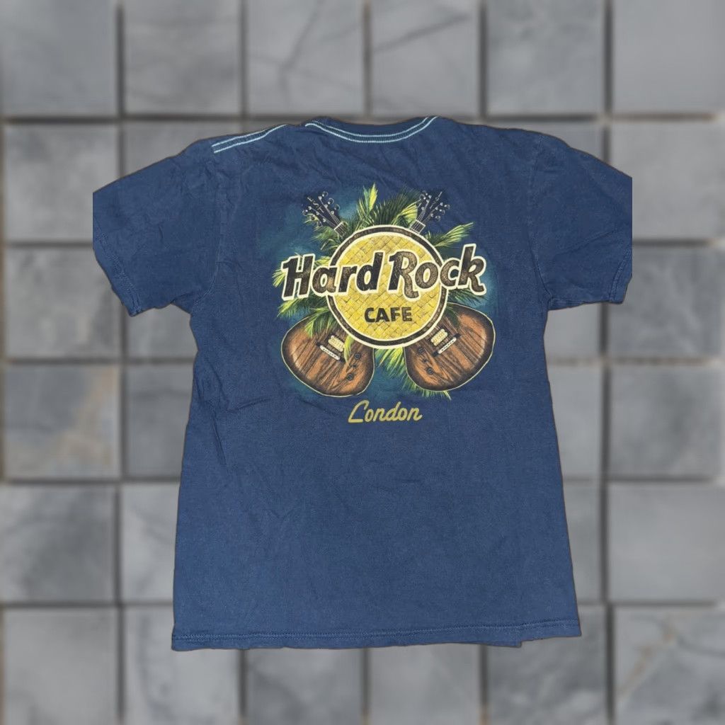Hard Rock Cafe Hard Rock Cafe London T-Shirt Blue M Men 19x24 Regular Shirt London Mens Size US M / EU 48-50 / 2 - 1 Thumbnail
