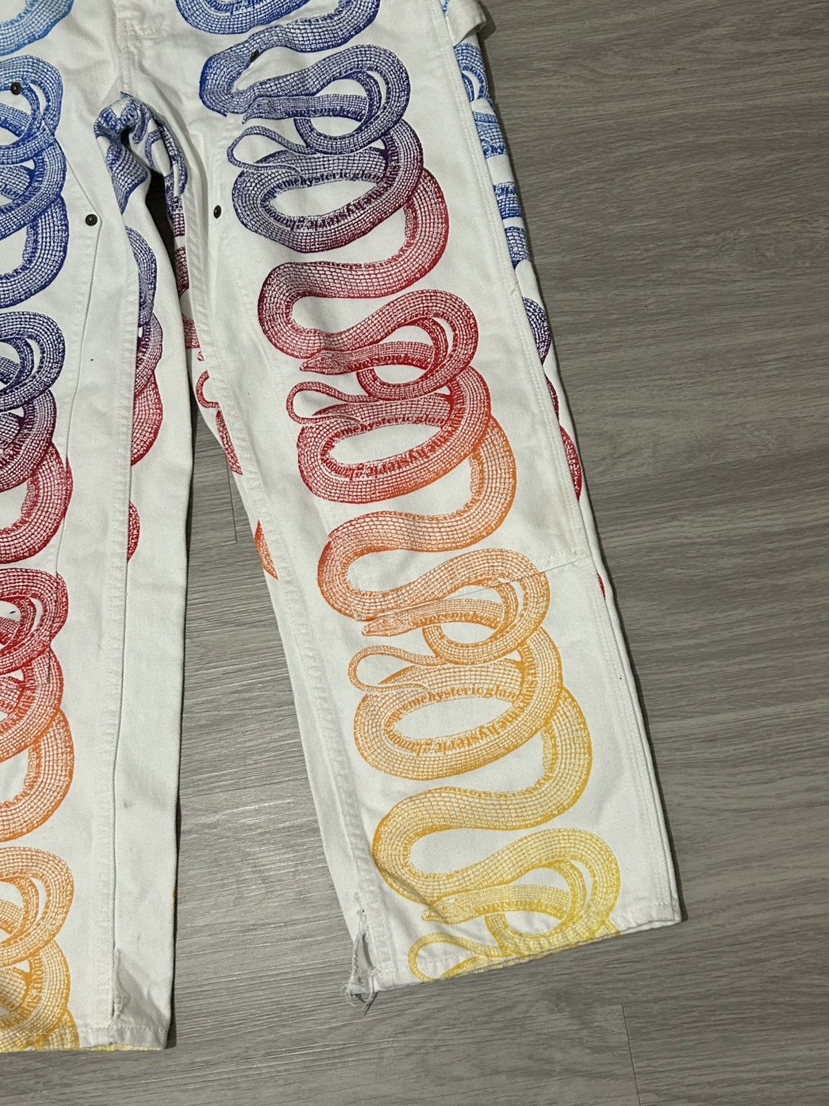Supreme HYSTERIC GLAMOUR Snake Denim Painter Pant Size 30