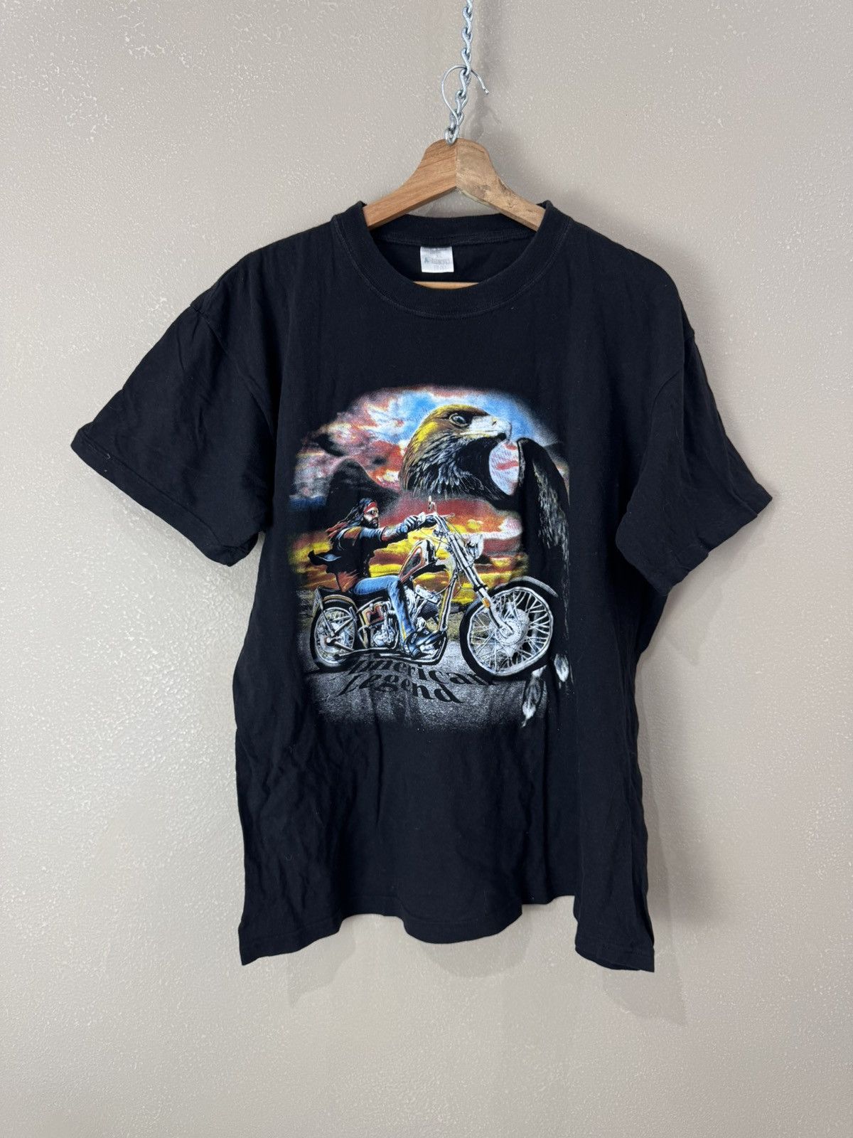 Vintage Vintage T-shirt Eagle Rock Harley style 90s Motor Size US XL / EU 56 / 4 - 1 Thumbnail