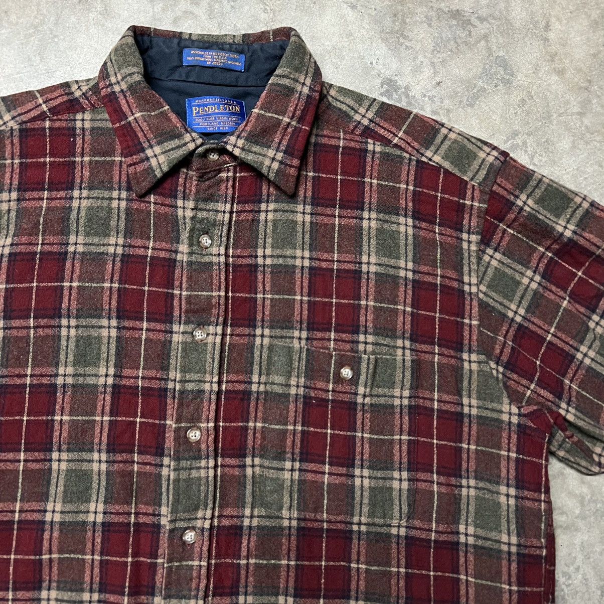 Pendleton × Vintage Pendleton Plaid Flannel Long-Sleeve Button-Up Shirt Size US L / EU 52-54 / 3 - 1 Thumbnail