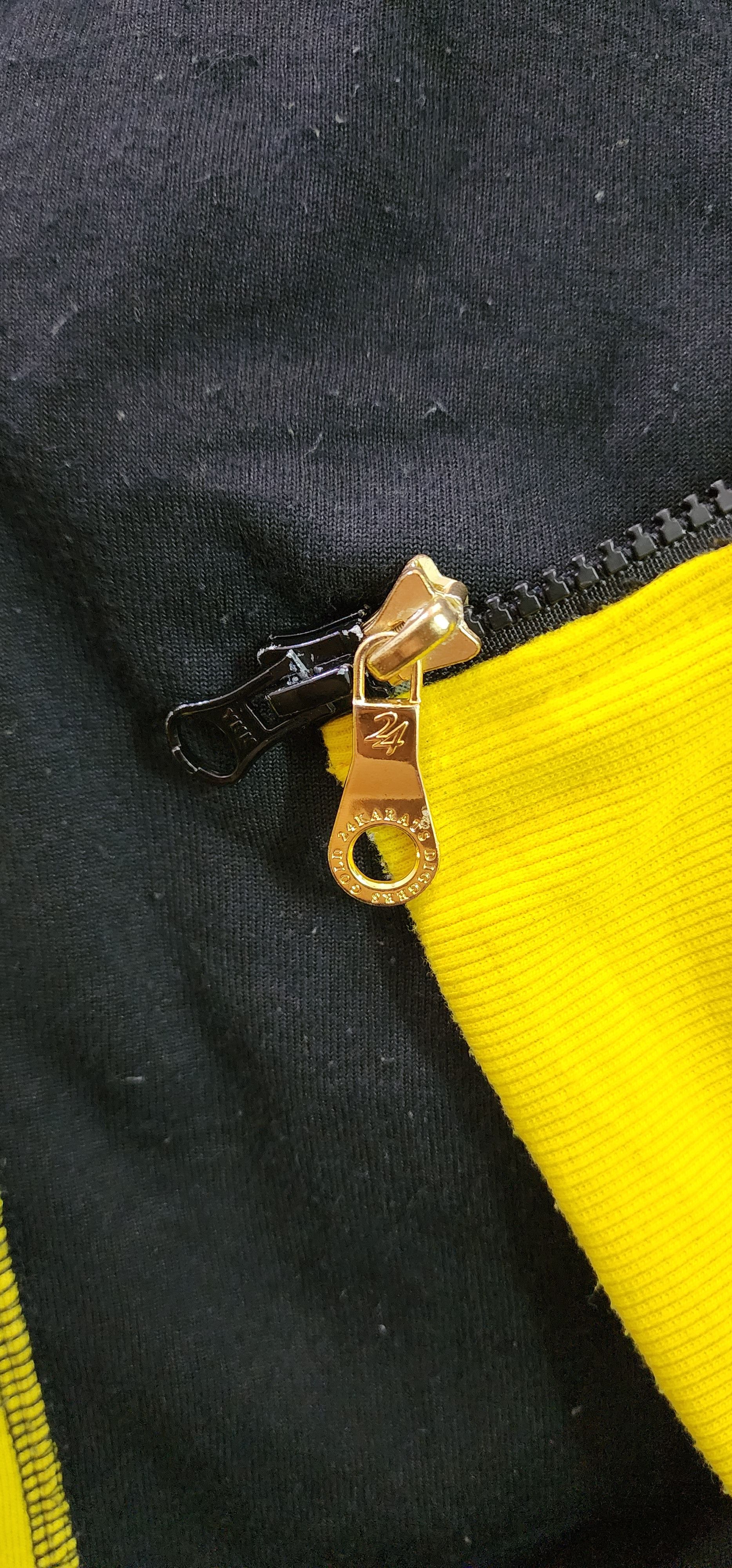 Japanese Brand Gold 24K Digger Velour Hoodie Size S / US 4 / IT 40 - 5 Thumbnail