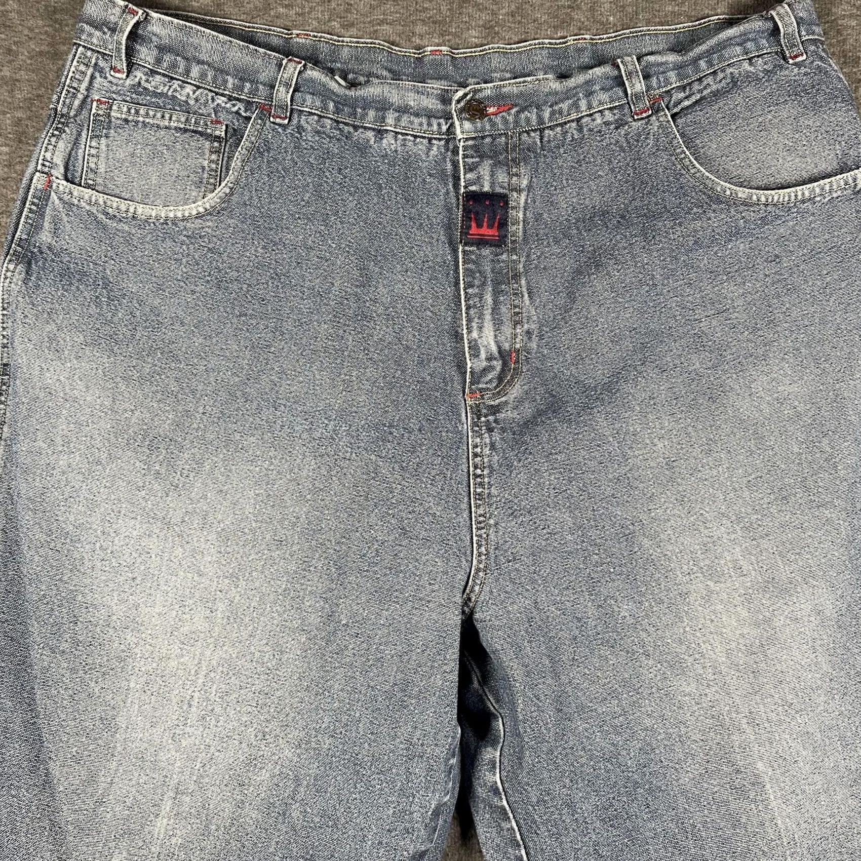 Denime VINTAGE Damani Dada Jeans Mens 43x30 Wide Leg Baggy Carpenter Hip Hop Denim Y2k Size US 44 / EU 60 - 2 Thumbnail