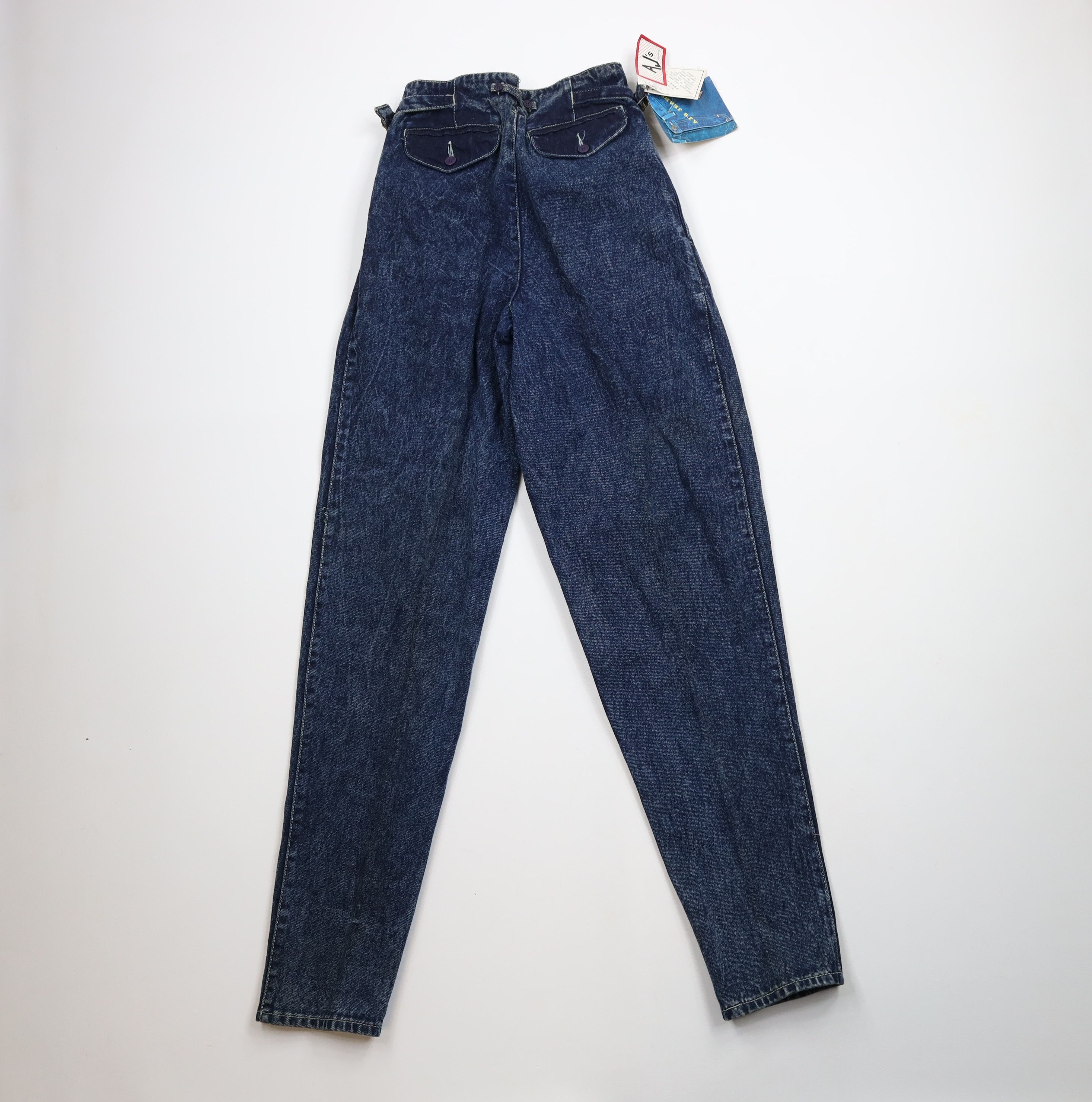 Vintage NOS Vintage 80s 90s Streetwear Acid Wash High Waisted Jeans Size 27" / US 4 / IT 40 - 13 Thumbnail