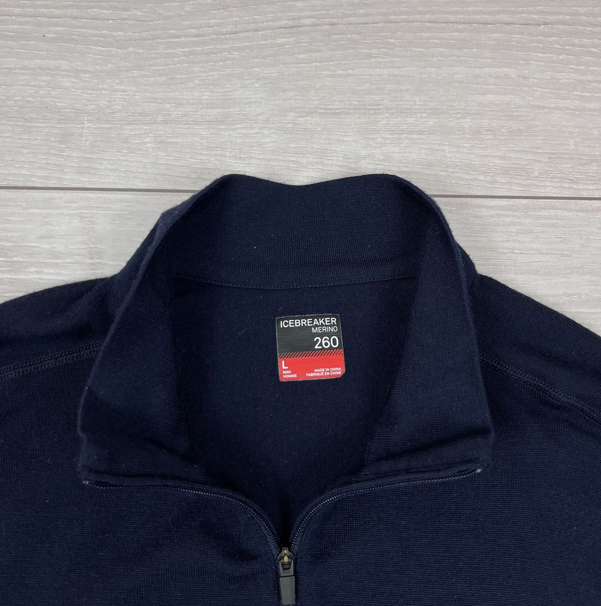Icebreaker Icebreaker 100% Merino Wool Blue Zip Sweater Size US L / EU 52-54 / 3 - 5 Thumbnail