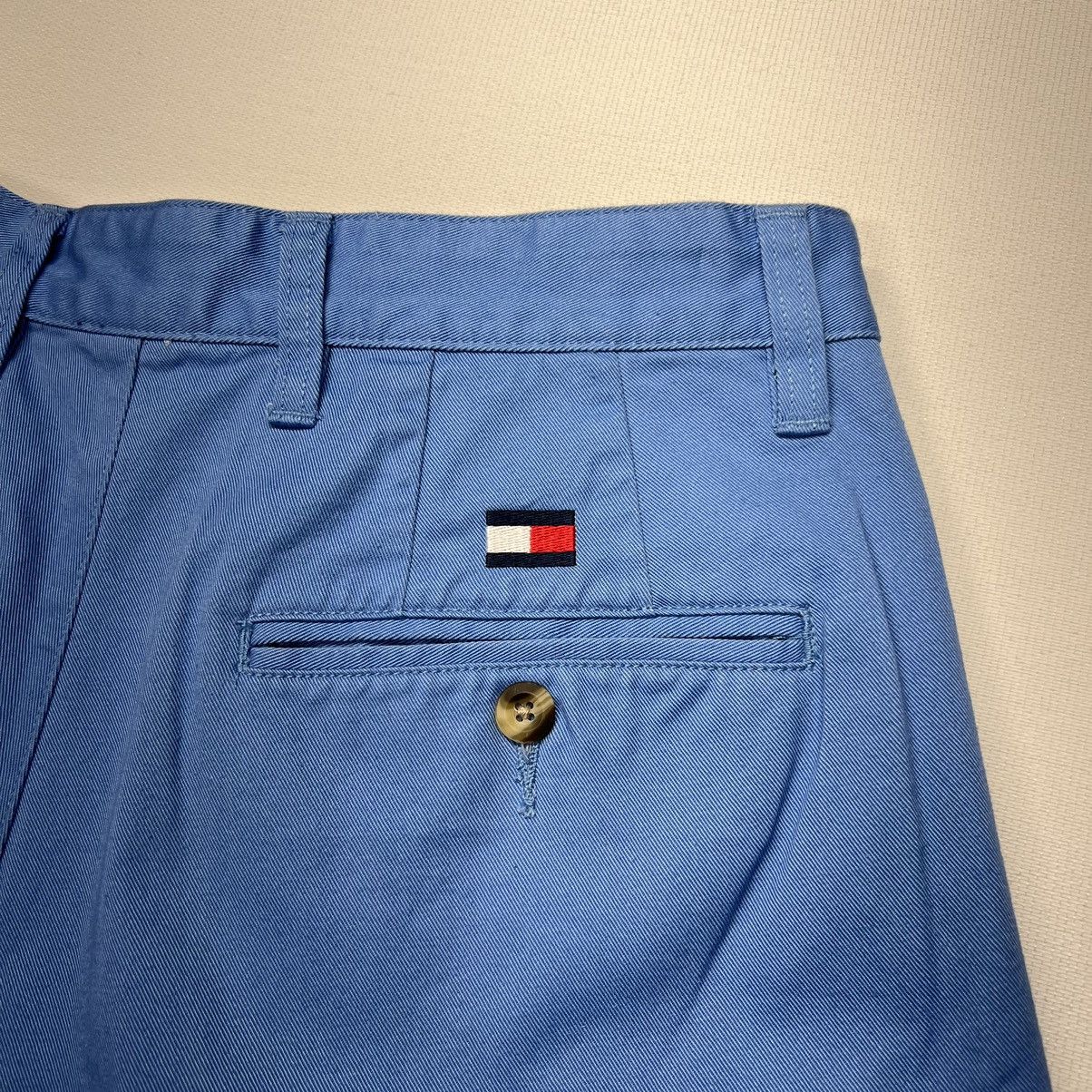 Tommy Hilfiger × Vintage VTG Tommy Hilfiger Shorts Blue Chino Bermuda Button Beach Size US 32 / EU 48 - 11 Thumbnail