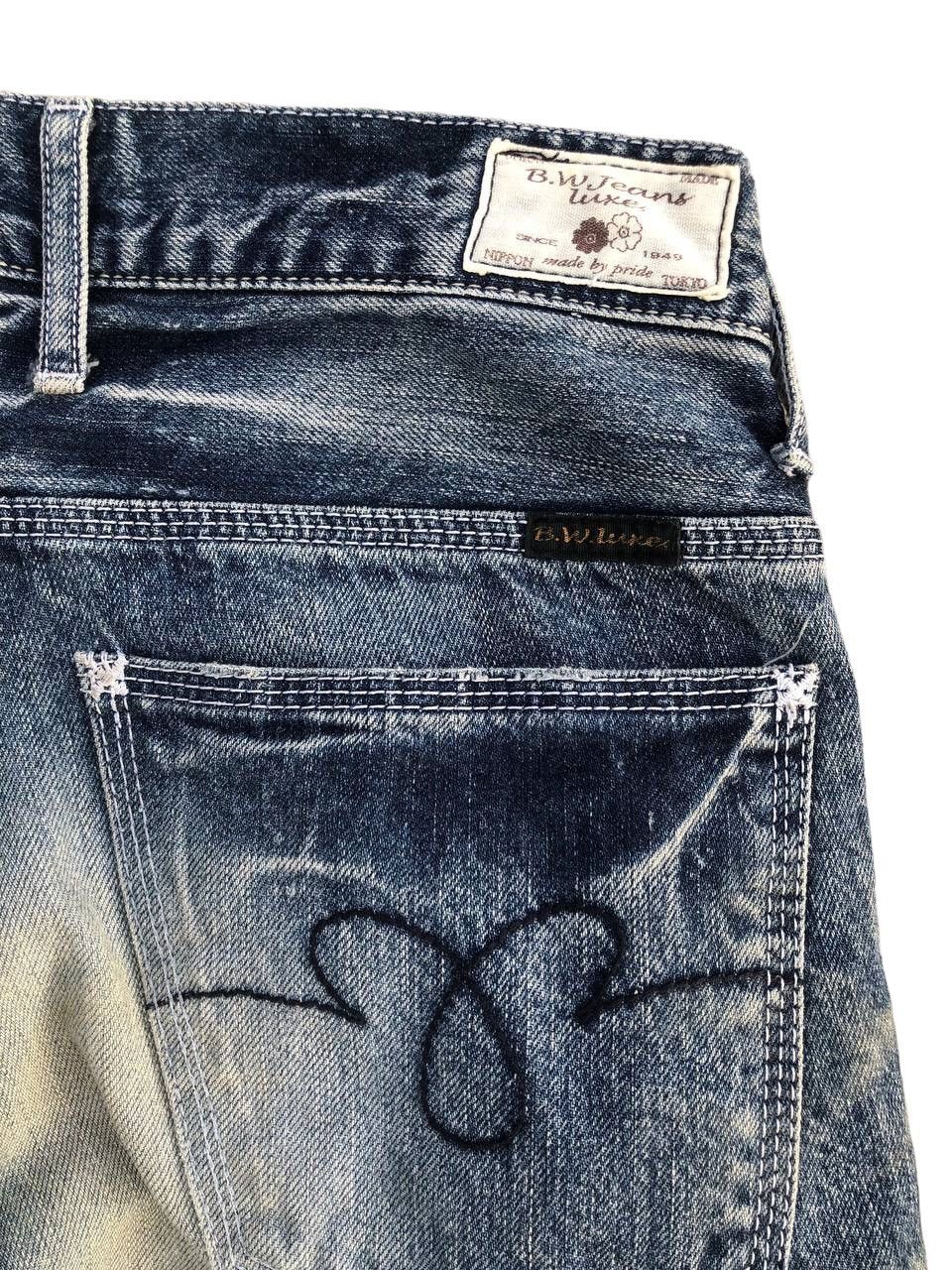 Japanese Brand FLARE BLUE WAY DISTRESSED DENIM MADE IN NIPPON Size US 30 / EU 46 - 12 Thumbnail