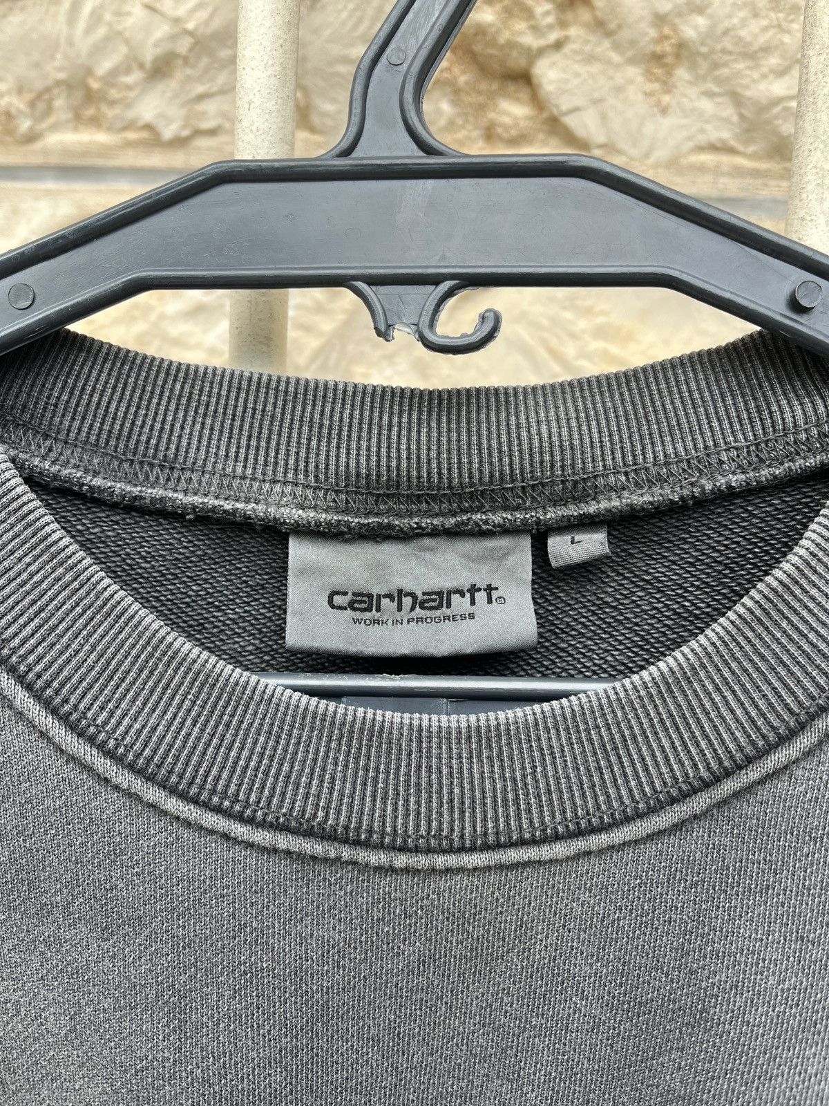 Carhartt × Carhartt Wip CARHARTT WASHED BLACK SWEATSHIRT Size US L / EU 52-54 / 3 - 3 Thumbnail
