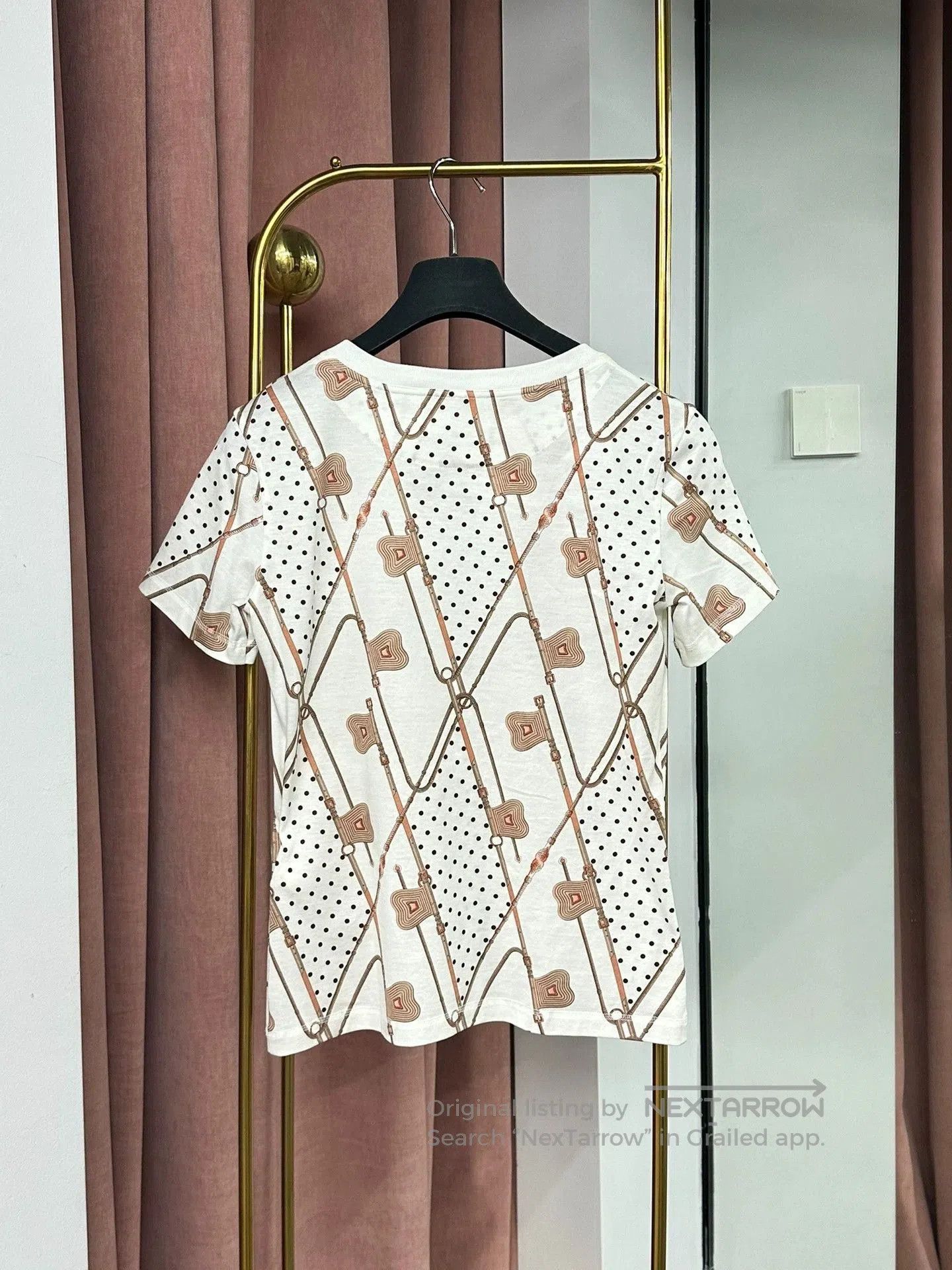 Hermes Hermes Polka Dot Print Short Sleeve T-Shirt. Size US S / EU 44-46 / 1 - 3 Thumbnail