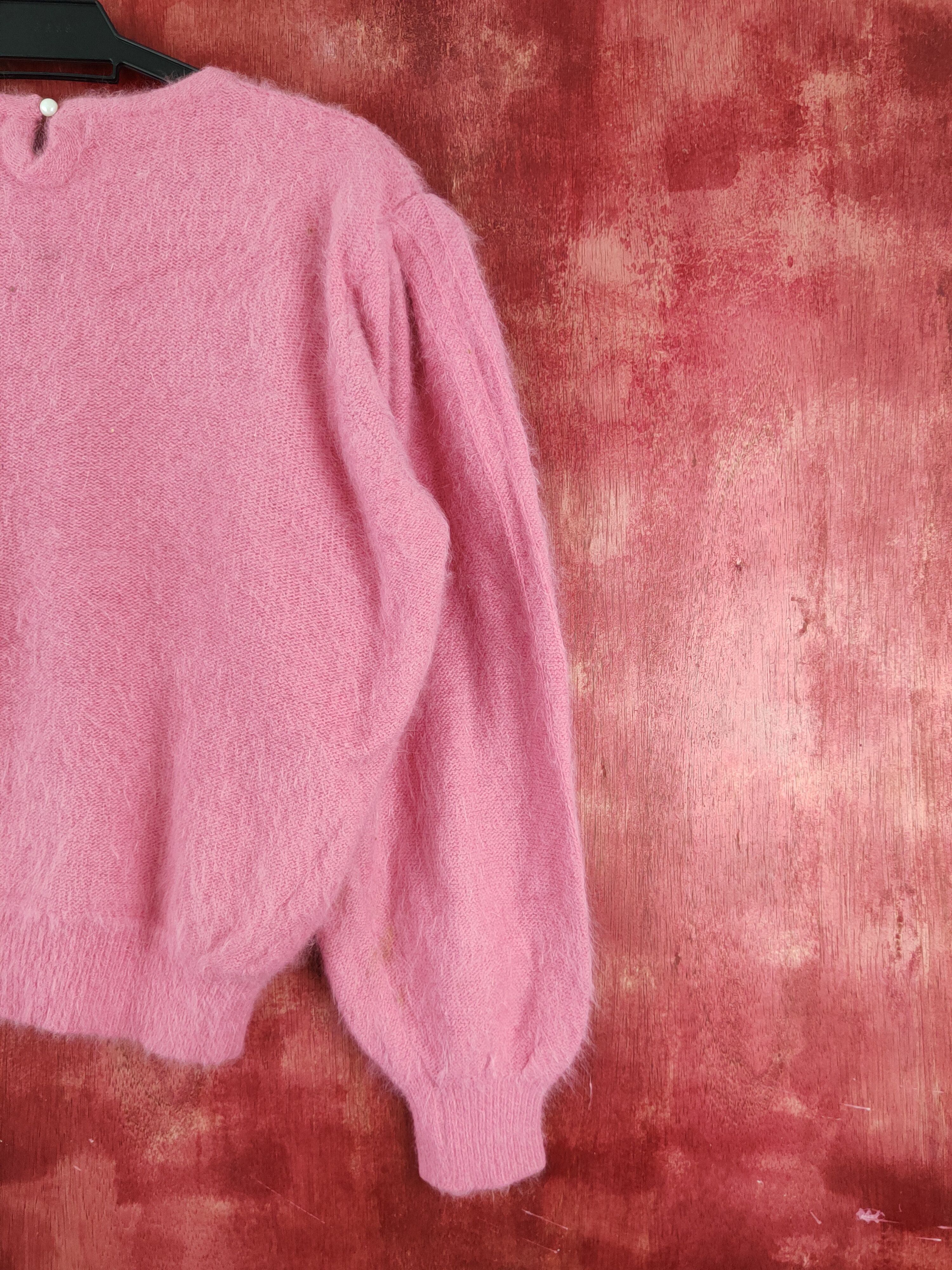 Homespun Knitwear × Japanese Brand Procole Pink Shag Shaggy Fur Mohair Knitwear #S2019 Size M / US 6-8 / IT 42-44 - 10 Thumbnail