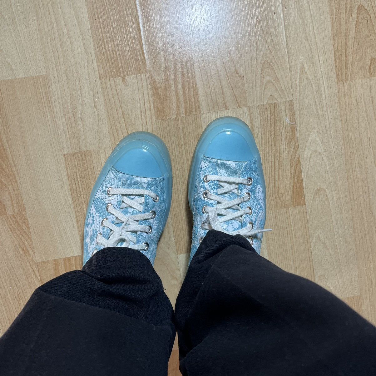 Converse × Golf le Fleur Golf Le Fleur x Chuck 70 Low Blue Python Sneakers Size US 9.5 / EU 42-43 - 6 Thumbnail
