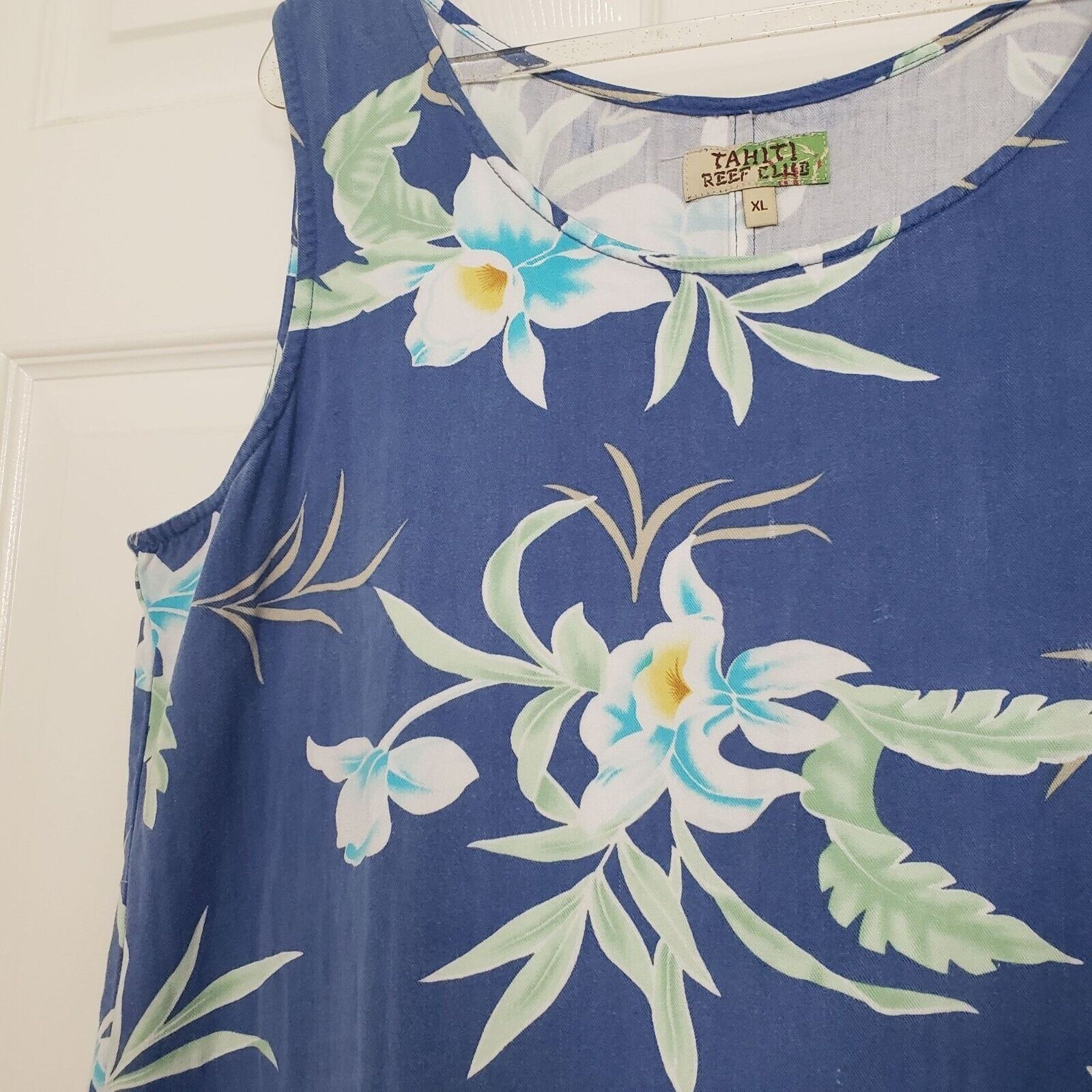 Designer Tahiti Reef Club Floral Hawaiian Dress Womens Size XL Tropic Size XL / US 12-14 / IT 48-50 - 3 Thumbnail
