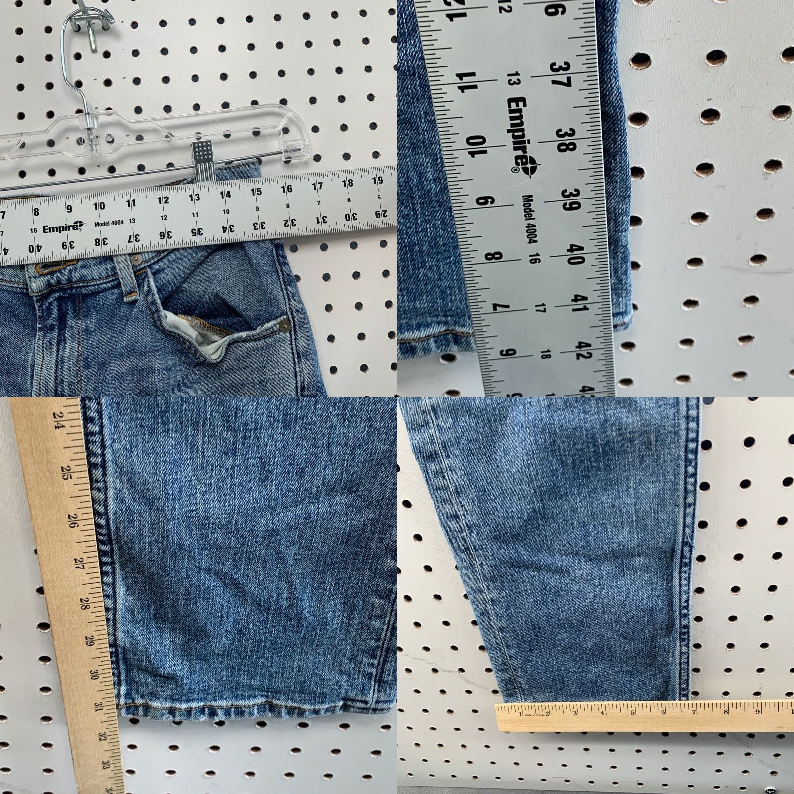 Hudson Hudson Jeans Blake Slim Straight Blue Pants 31 x 31 Mens Size US 31 - 10 Thumbnail