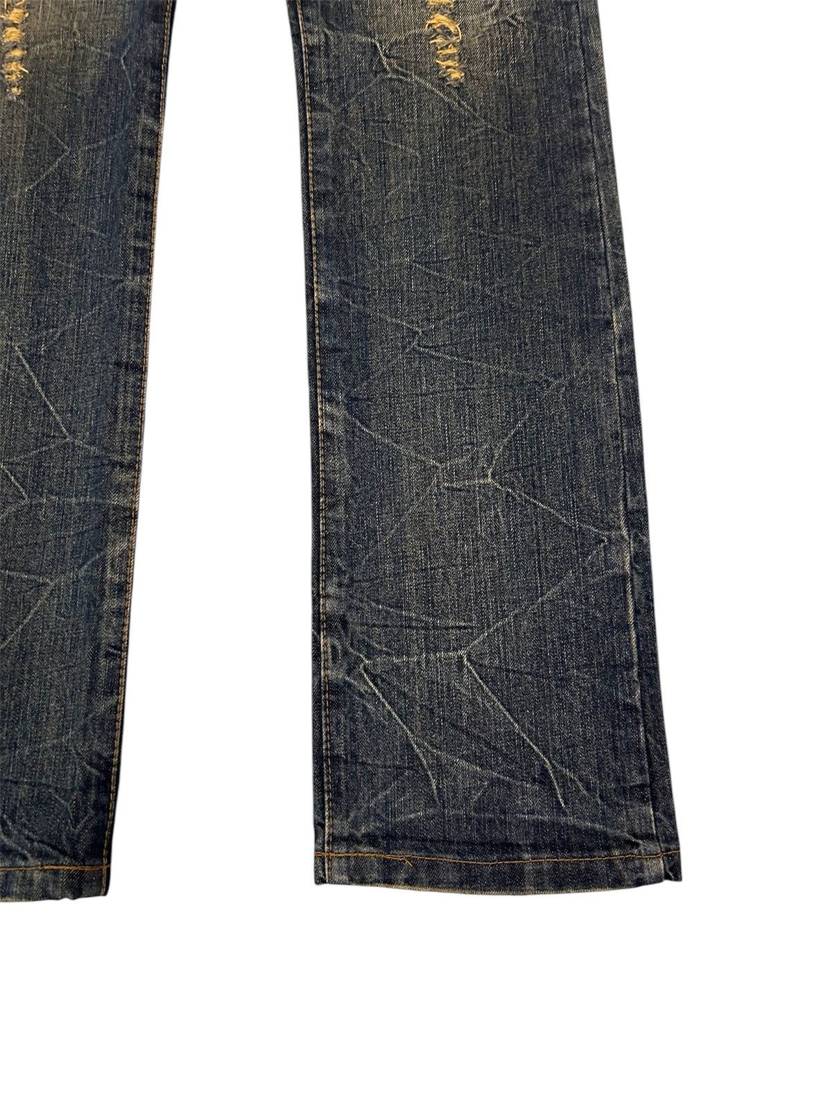 Japanese Brand × Vintage 💥Vintage K.U.I Japanese Denim Mud Wash Distressed Jeans Size US 32 / EU 48 - 6 Thumbnail