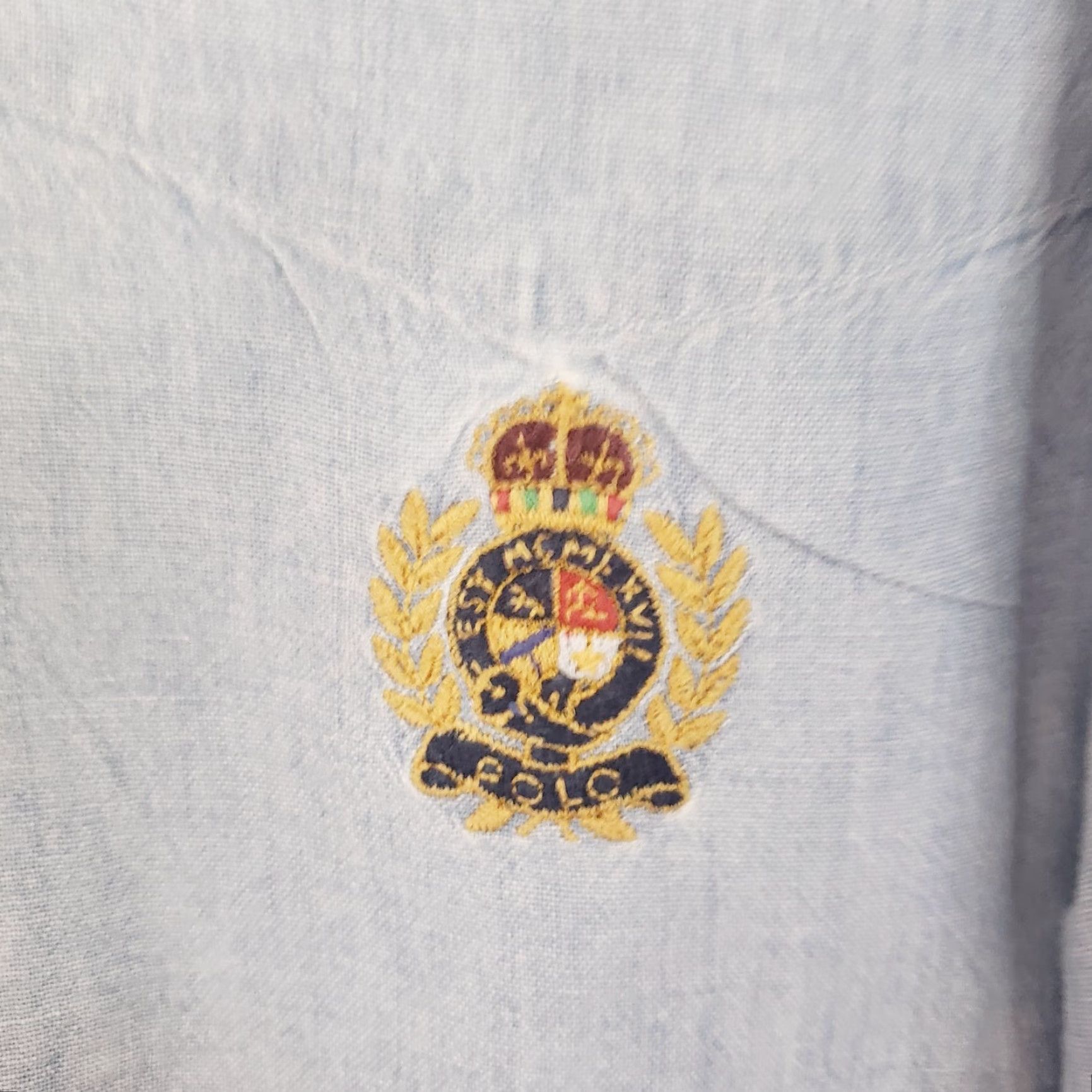 Polo Ralph Lauren Polo Ralph Lauren Shirt Men XL Blue Chambray Long Sleeve Pocket Logo Cotton Size US XL / EU 56 / 4 - 6 Thumbnail