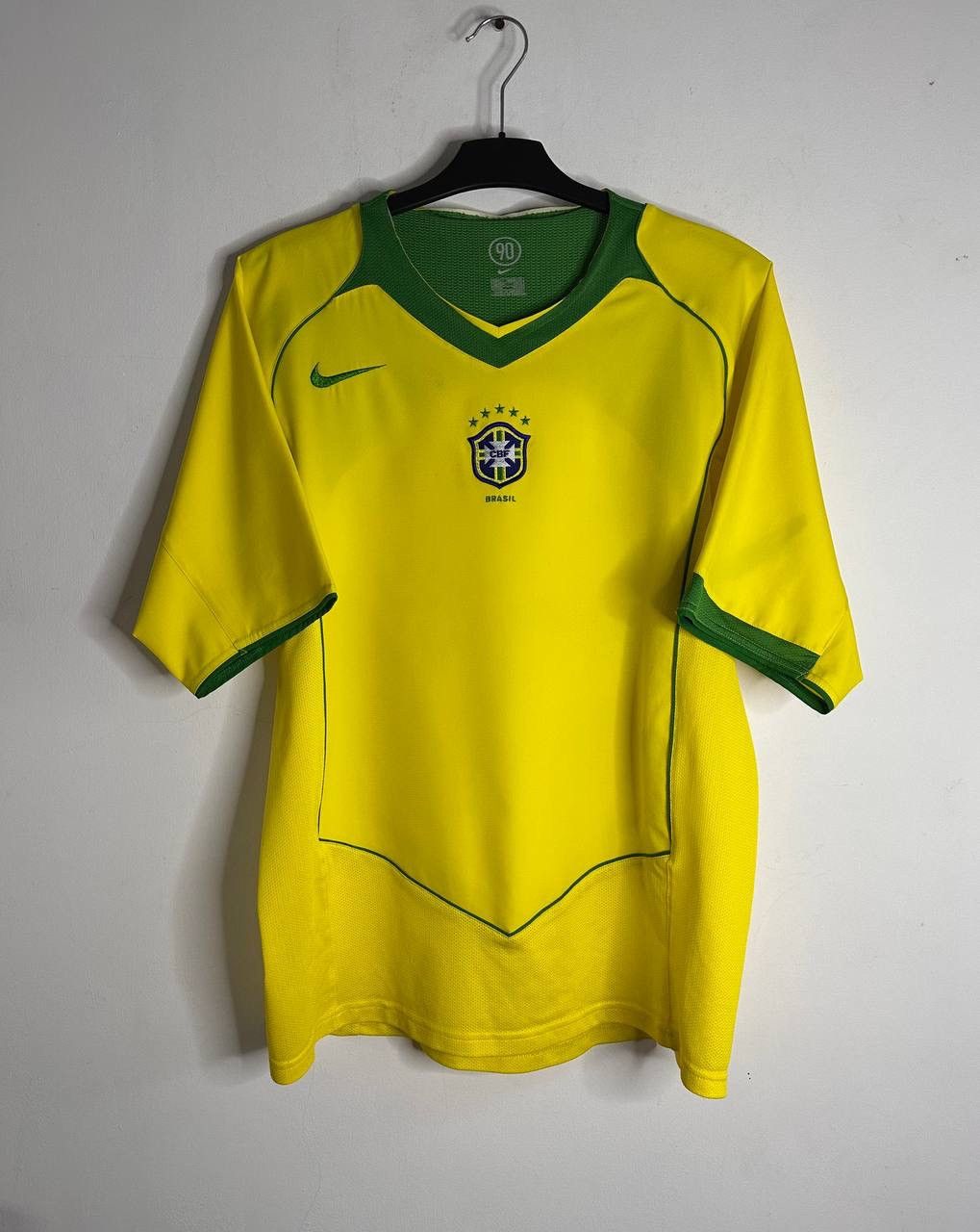 Nike Nike Brazil National Team 90 Soccer Jersey Yellow Vintage Size US L / EU 52-54 / 3 - 1 Thumbnail