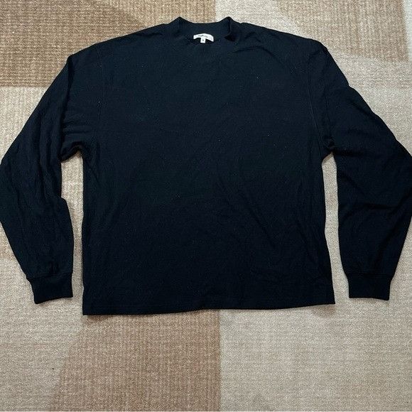 NEW MADHAPPY BLACK CLASSIC LONG SLEEVE T-SHIRT SZ MEDIUM M