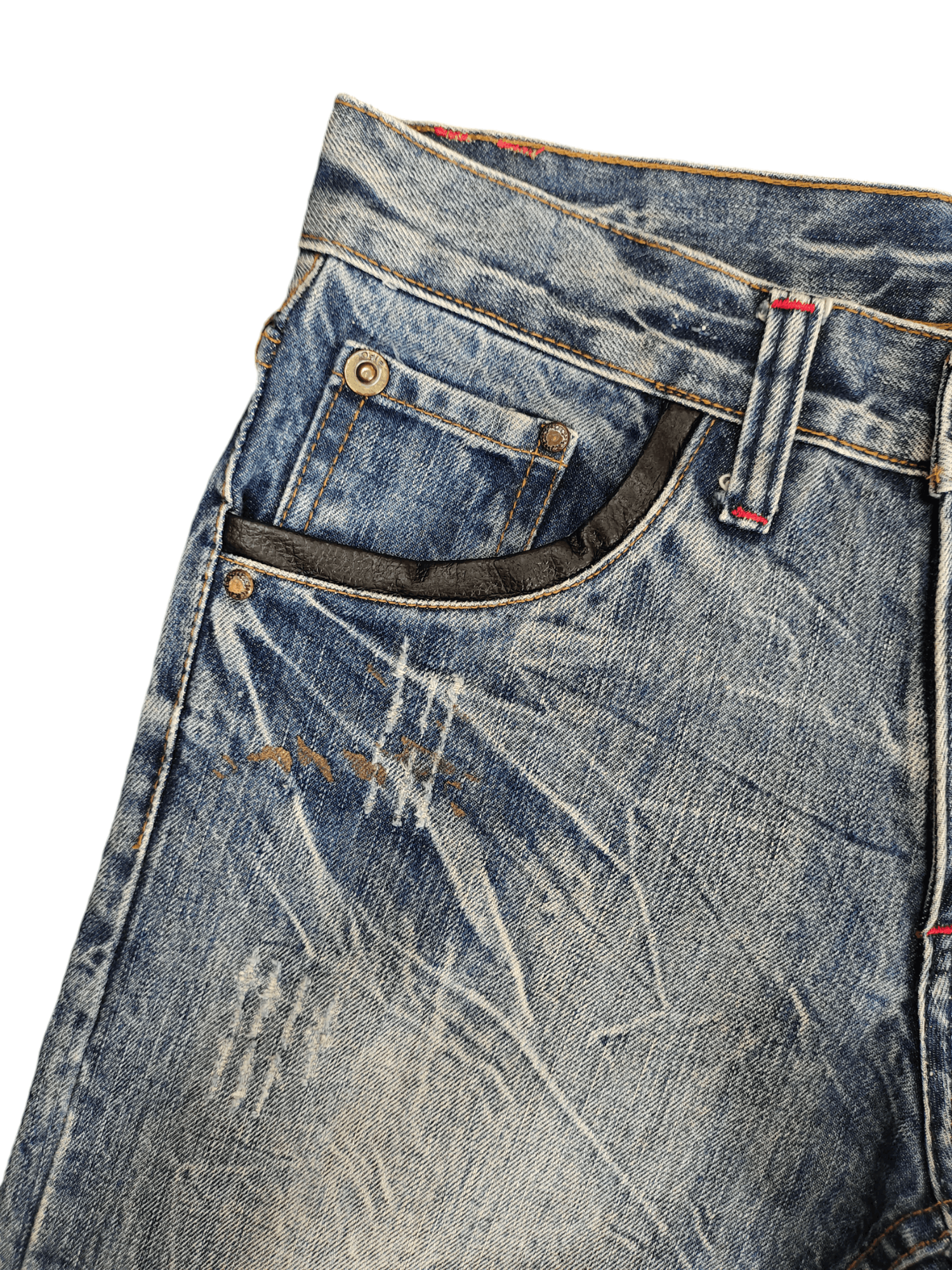 Hysteric Glamour Flare Jeans Legend Of Glamour Studded Distress Denim Bootcut Size US 30 / EU 46 - 5 Thumbnail