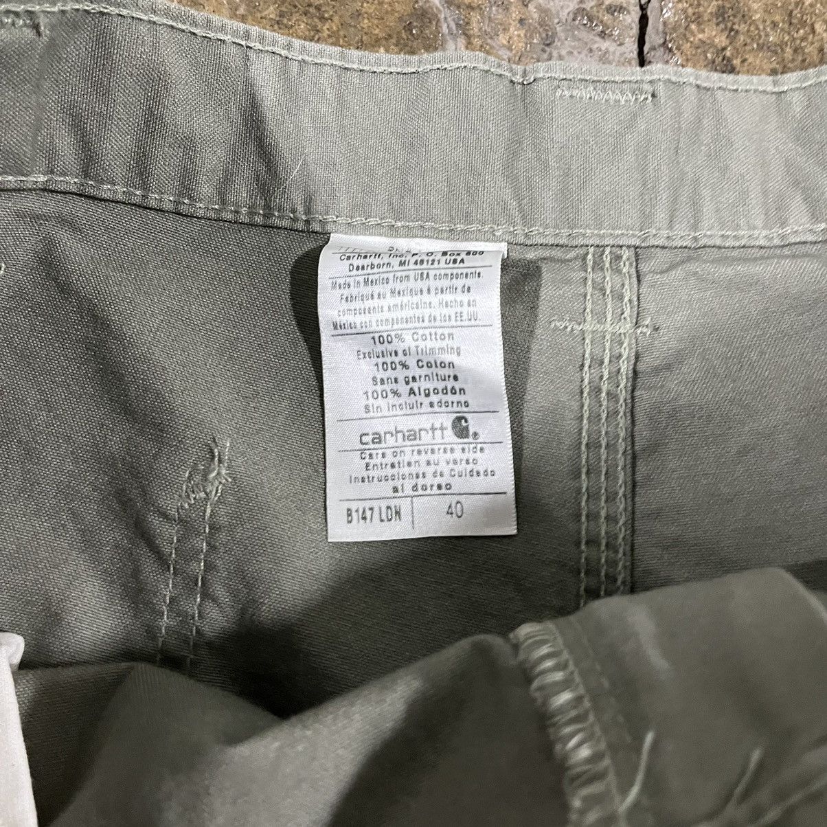 Carhartt × Vintage Crazy Carhartt Carpenter Canvas Short Y2K Workwear NWT Size US 40 / EU 56 - 8 Thumbnail