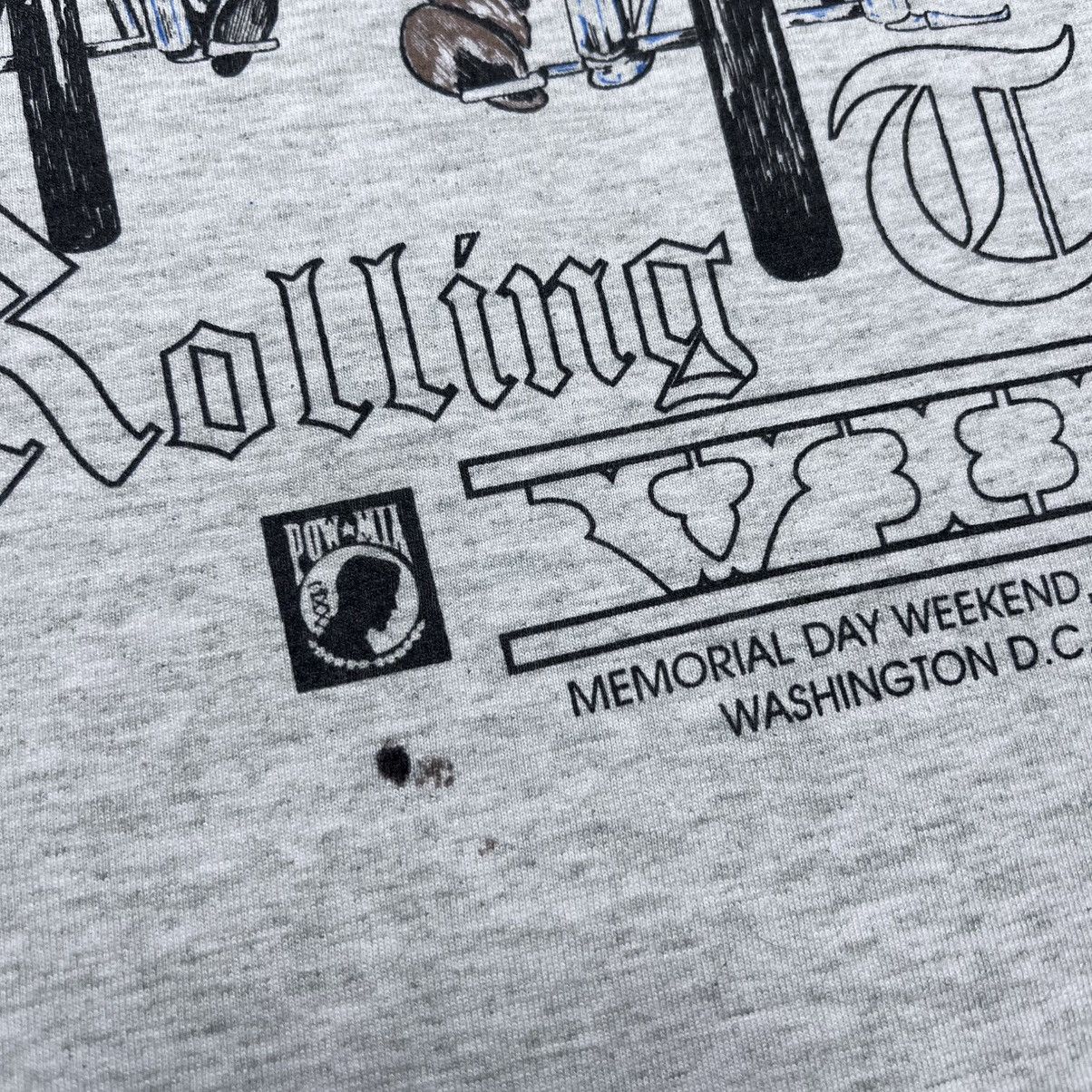 Vintage 1994 Rolling Thunder Freedom Ride POW MIA Memorial Day Tee Size US XL / EU 56 / 4 - 9 Thumbnail