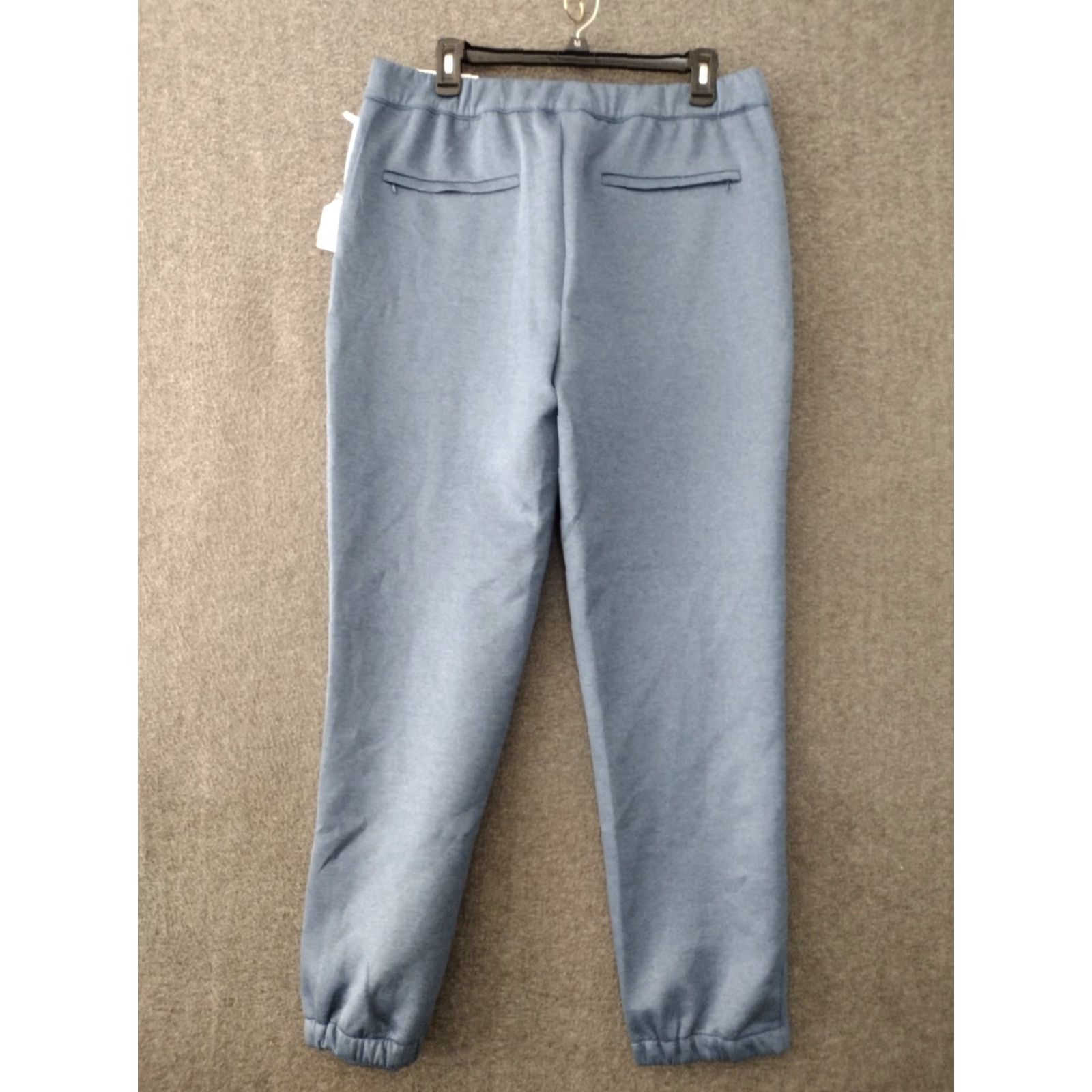 Vintage Stylus Ladarius Campbell Drawstring Solid Grey Sweatpants Jogger Pants M Men Regular Inseam 27in Gray/Cotton Blend Pockets Elastic Waist Vintage No Size US 31 - 2 Thumbnail