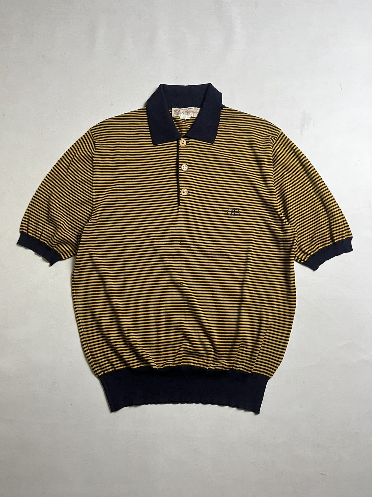 Gucci 💸ACCEPT BINDING💸 Vintage Gucci Polo stripe shirt Size US M / EU 48-50 / 2 - 1 Thumbnail