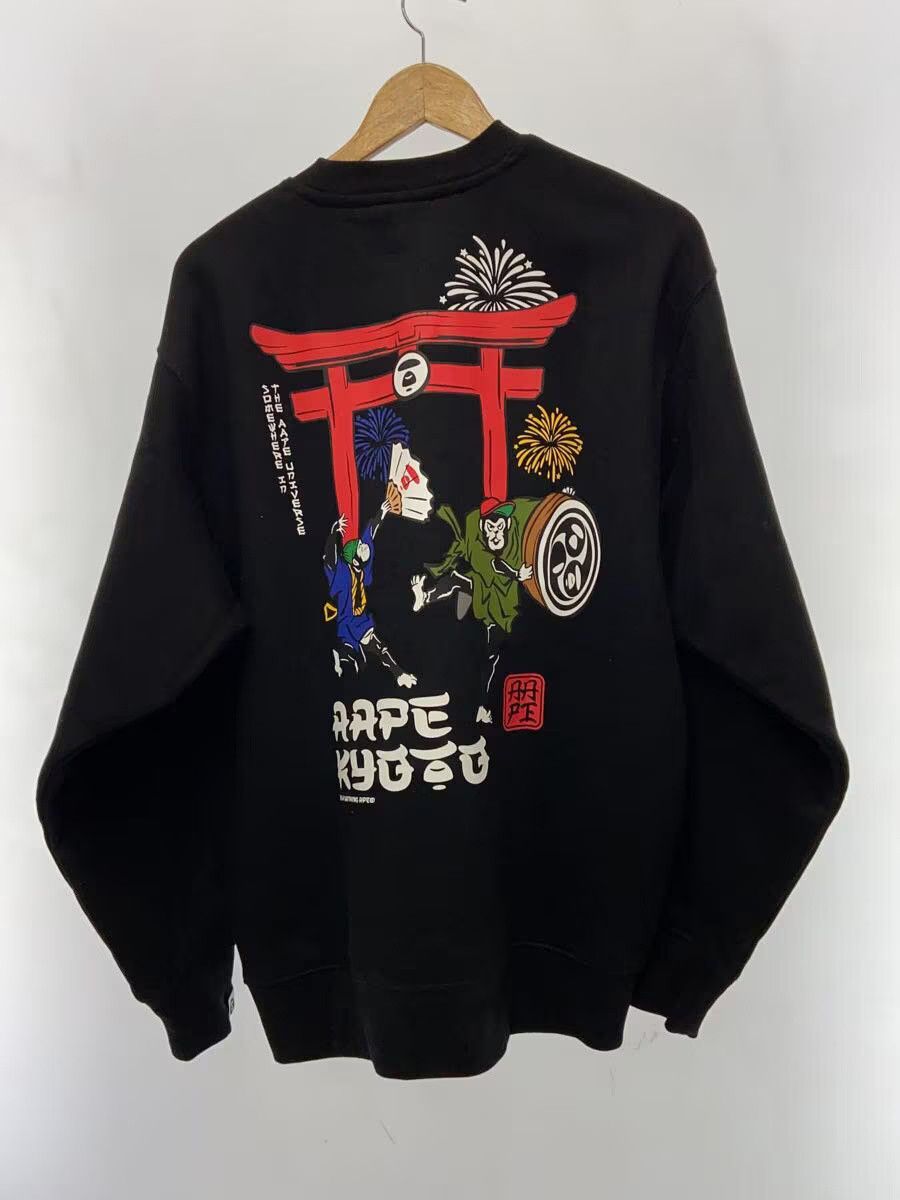 Bape A Bathing Ape Cotton Sweatshirt Black Size US L / EU 52-54 / 3 - 2 Thumbnail