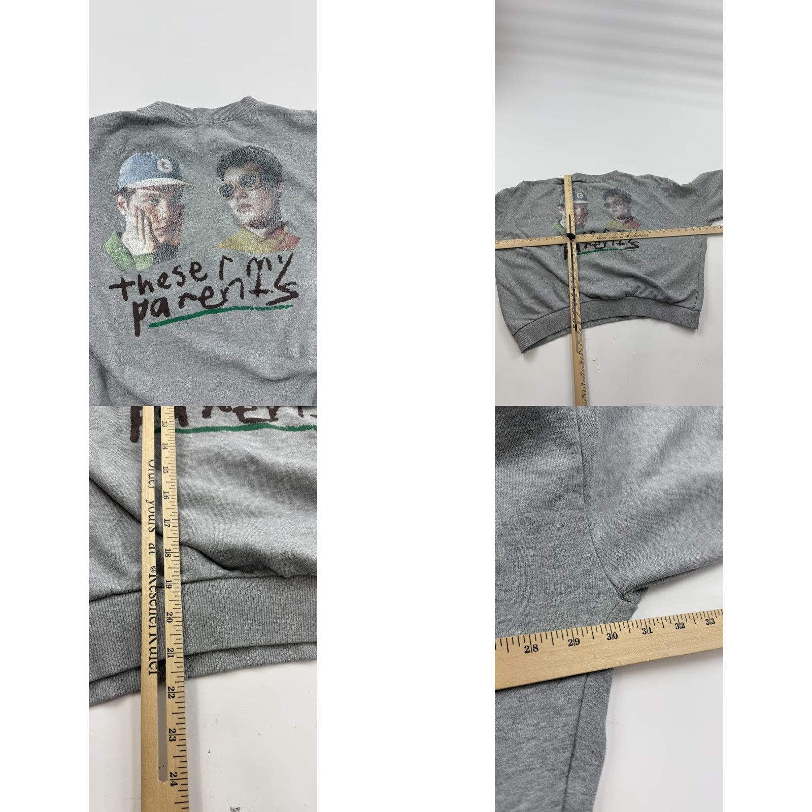 Vintage Keyboard Sweatshirt Mens Large Gray Crewneck These R My Parents Graphic Pullover Size US L / EU 52-54 / 3 - 8 Thumbnail