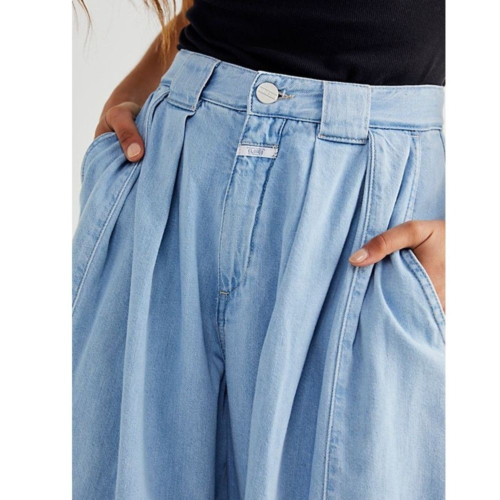 CLOSED New Free People Closed Ivo Jeans $345 SIZE 32 Light Blue Size 32" / US 10 / IT 46 - 4 Thumbnail