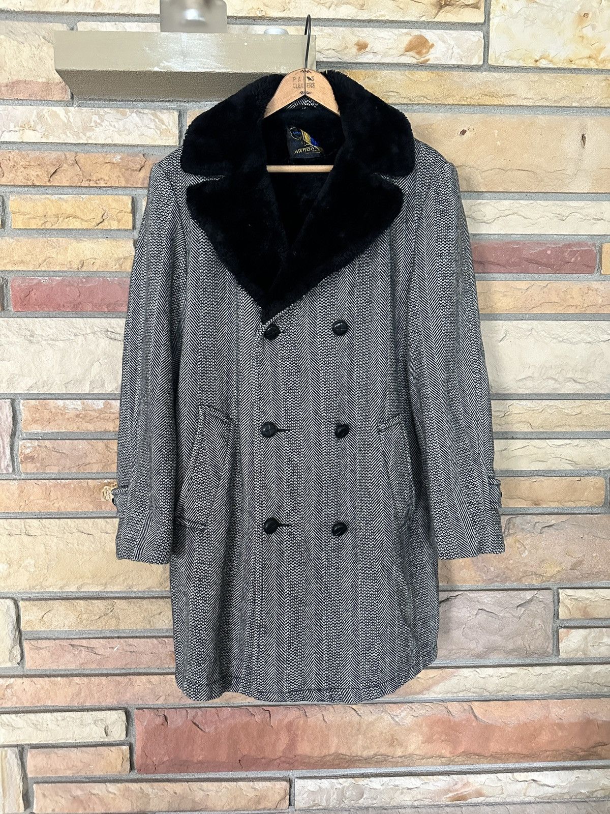 Vintage Vintage 60s National Shirt Shops Double Breasted Coat Size US M / EU 48-50 / 2 - 1 Thumbnail